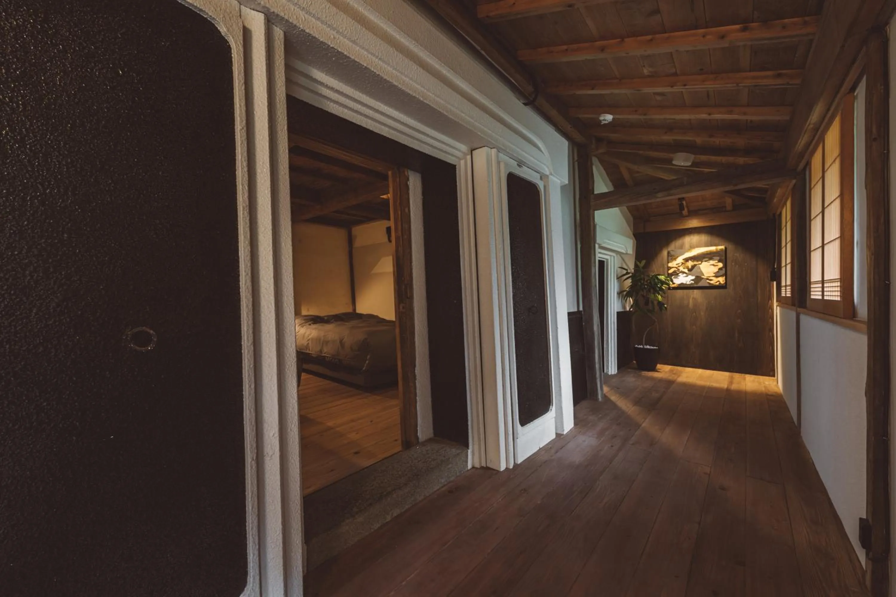 Facade/entrance, Bed in NIPPONIA Kosuge Village