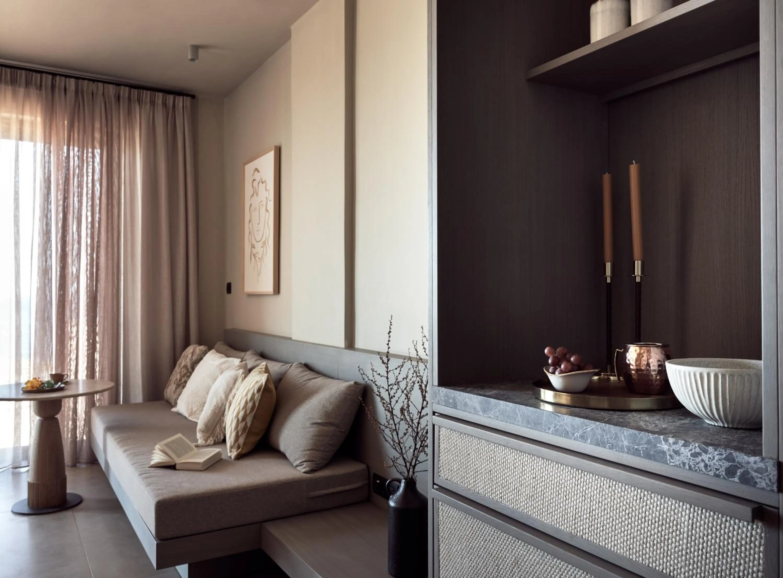 Seating area in The Royal Senses Resort & Spa Crete, Curio Collection by Hilton