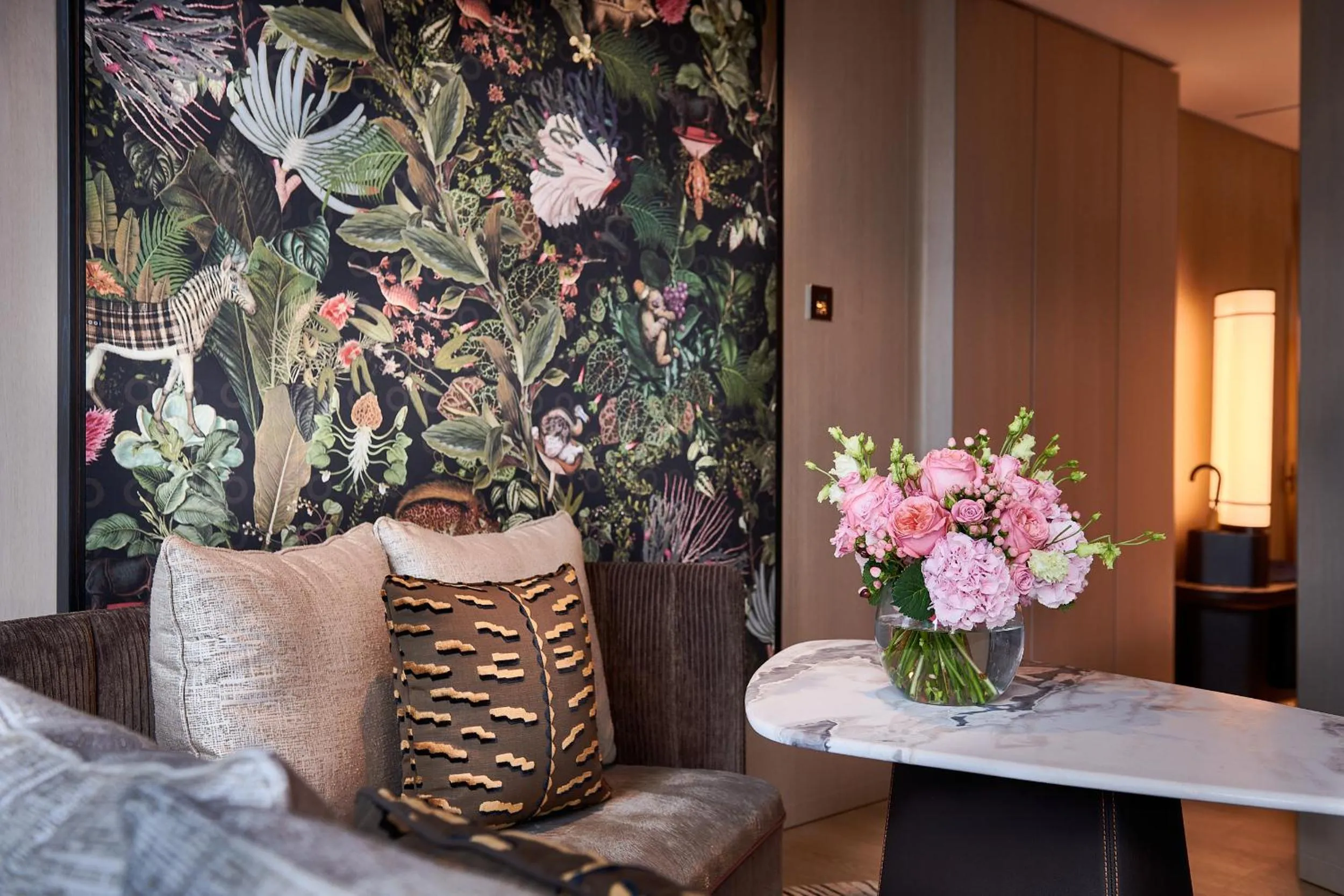 Living room in Pan Pacific London