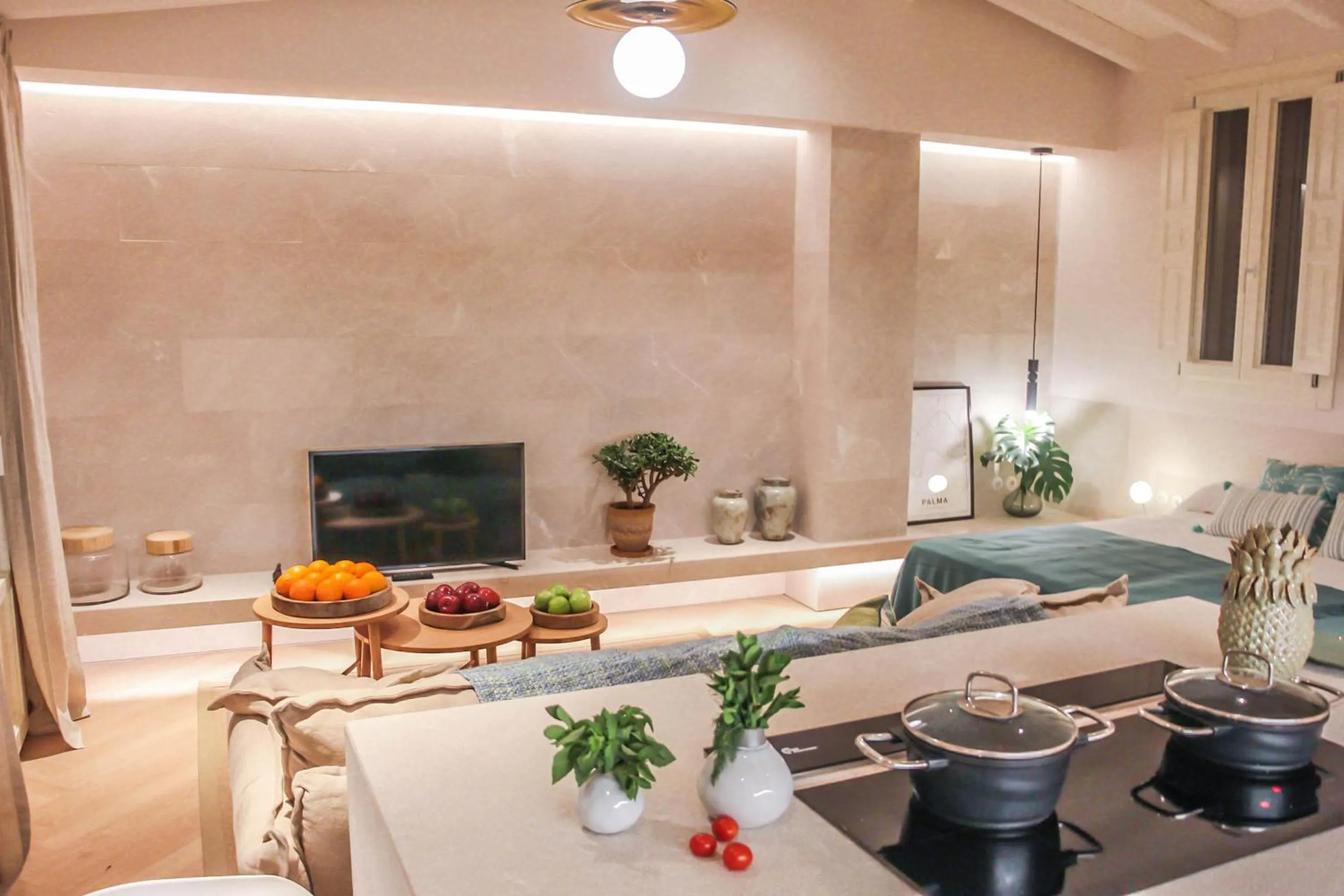 Living room in The Boc Suites