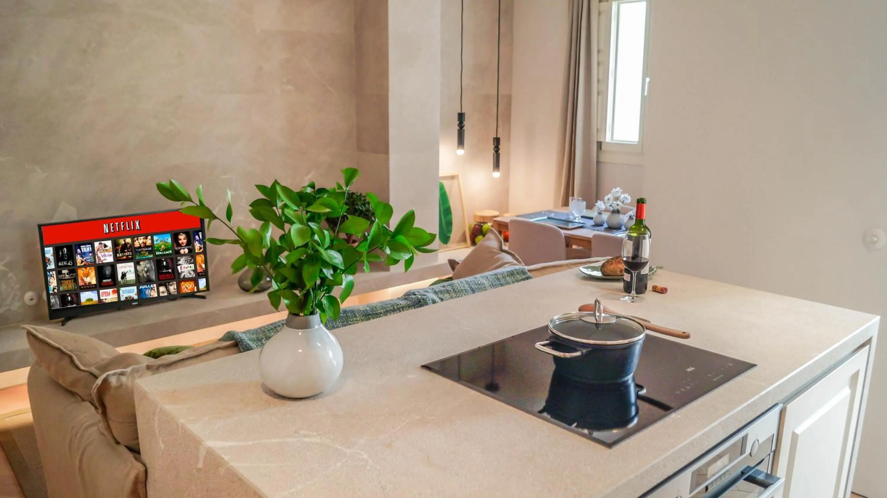 Kitchen or kitchenette in The Boc Suites