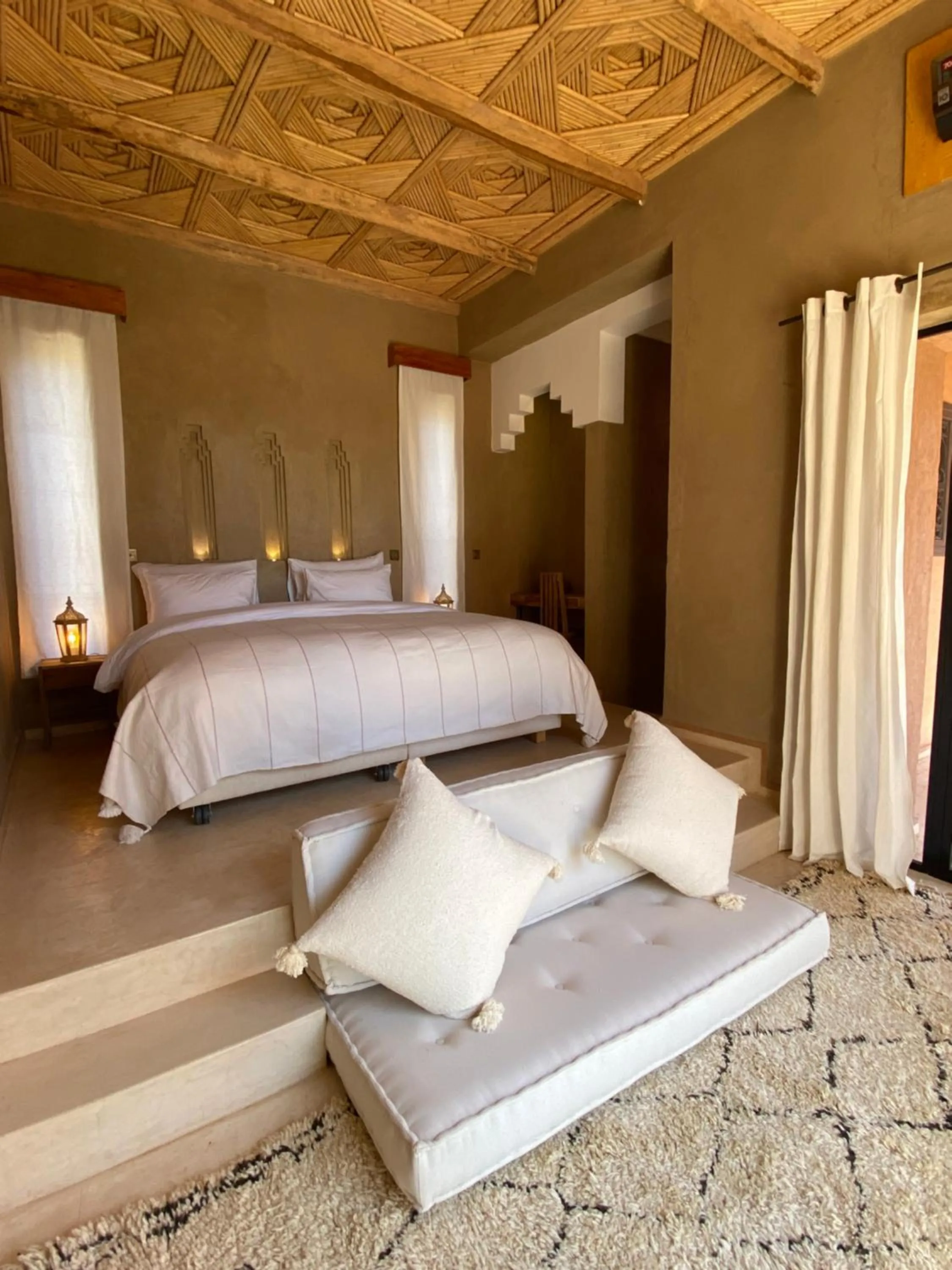 Bed in Kasbah Tamsna