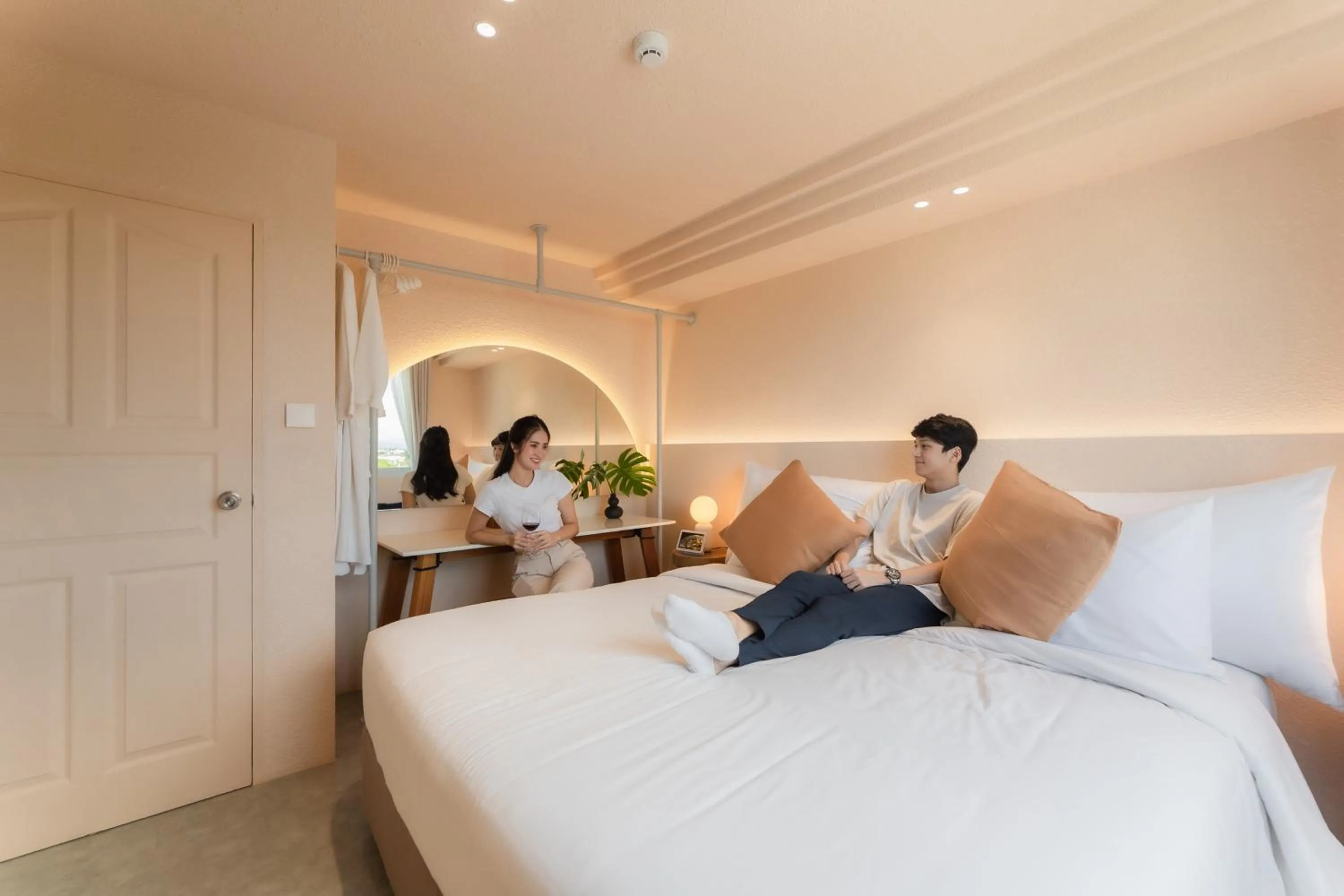 Bed in Mai Hotel Chiang Mai ใหม่โฮเทล เชียงใหม่