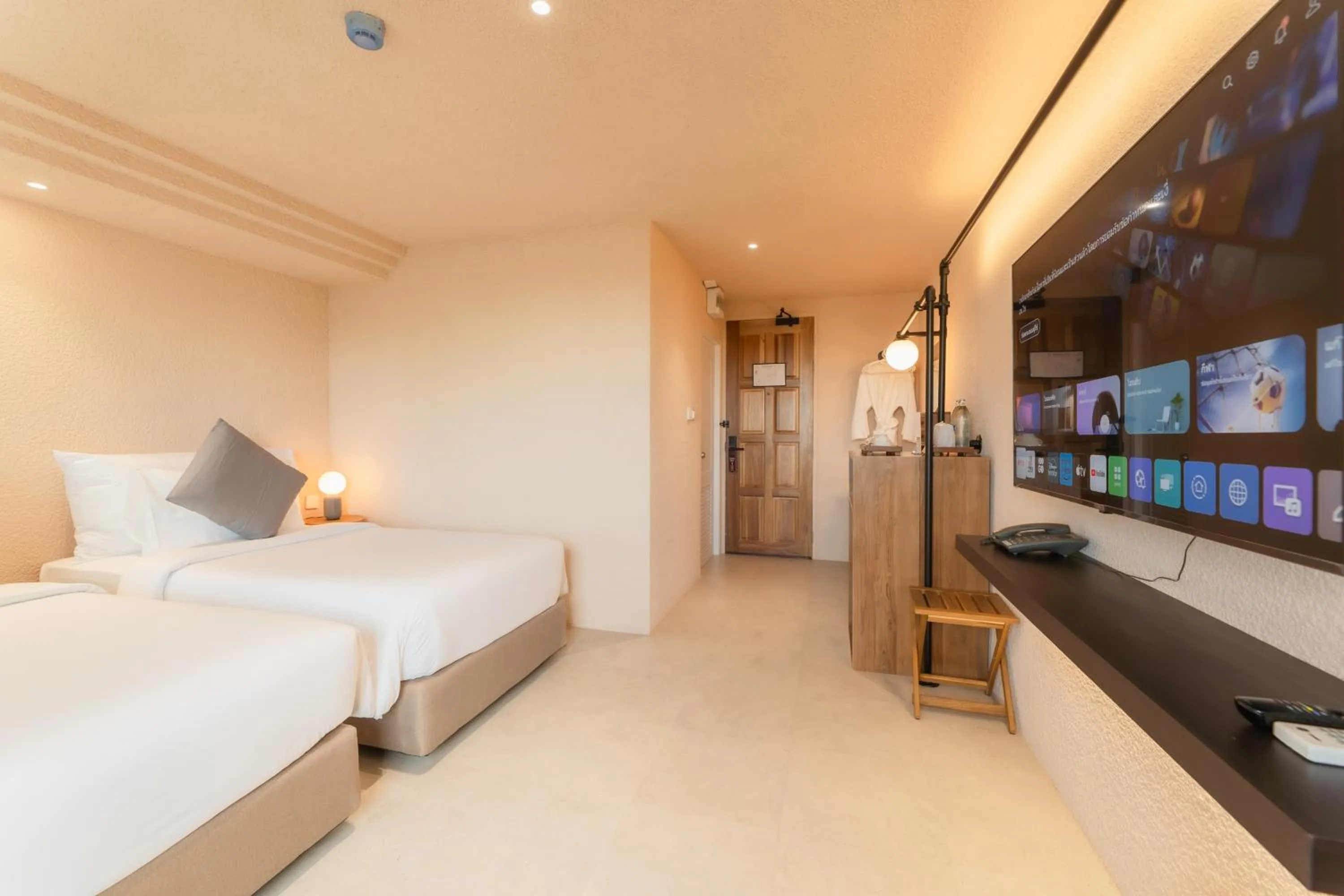 Bed in Mai Hotel Chiang Mai ใหม่โฮเทล เชียงใหม่