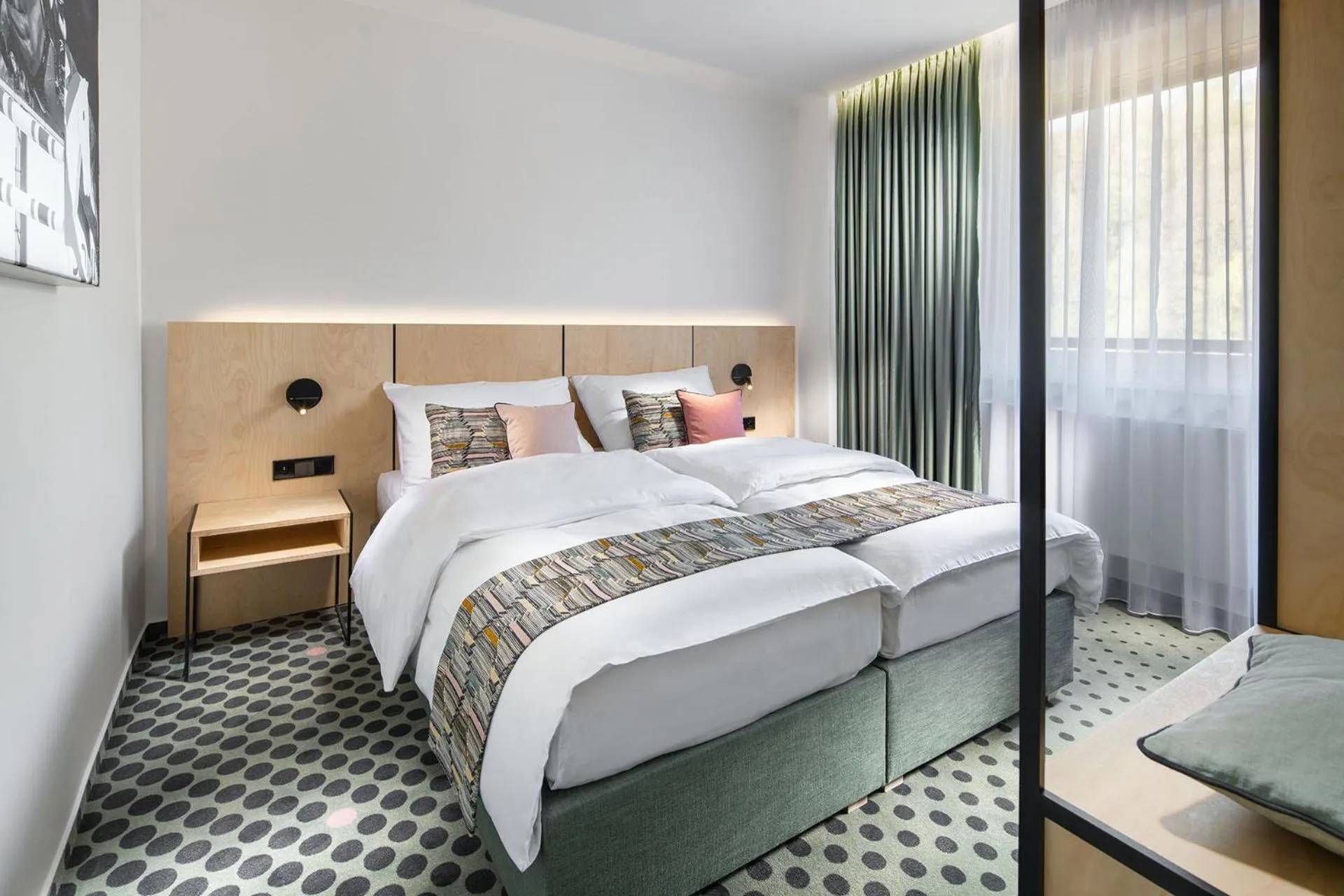 Bedroom, Bed in B&B Chuchle Arena Praha