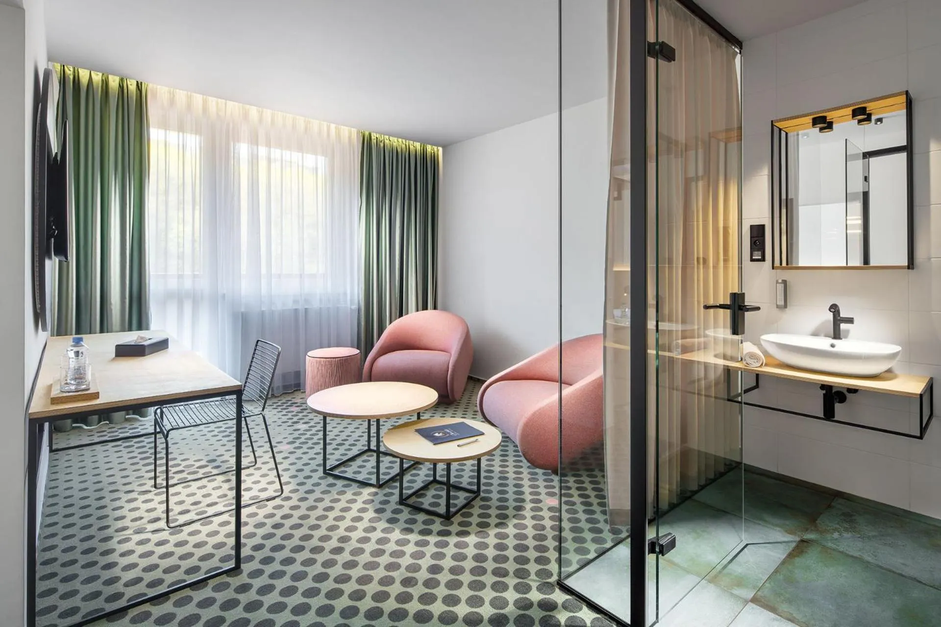 Seating area in B&B Chuchle Arena Praha