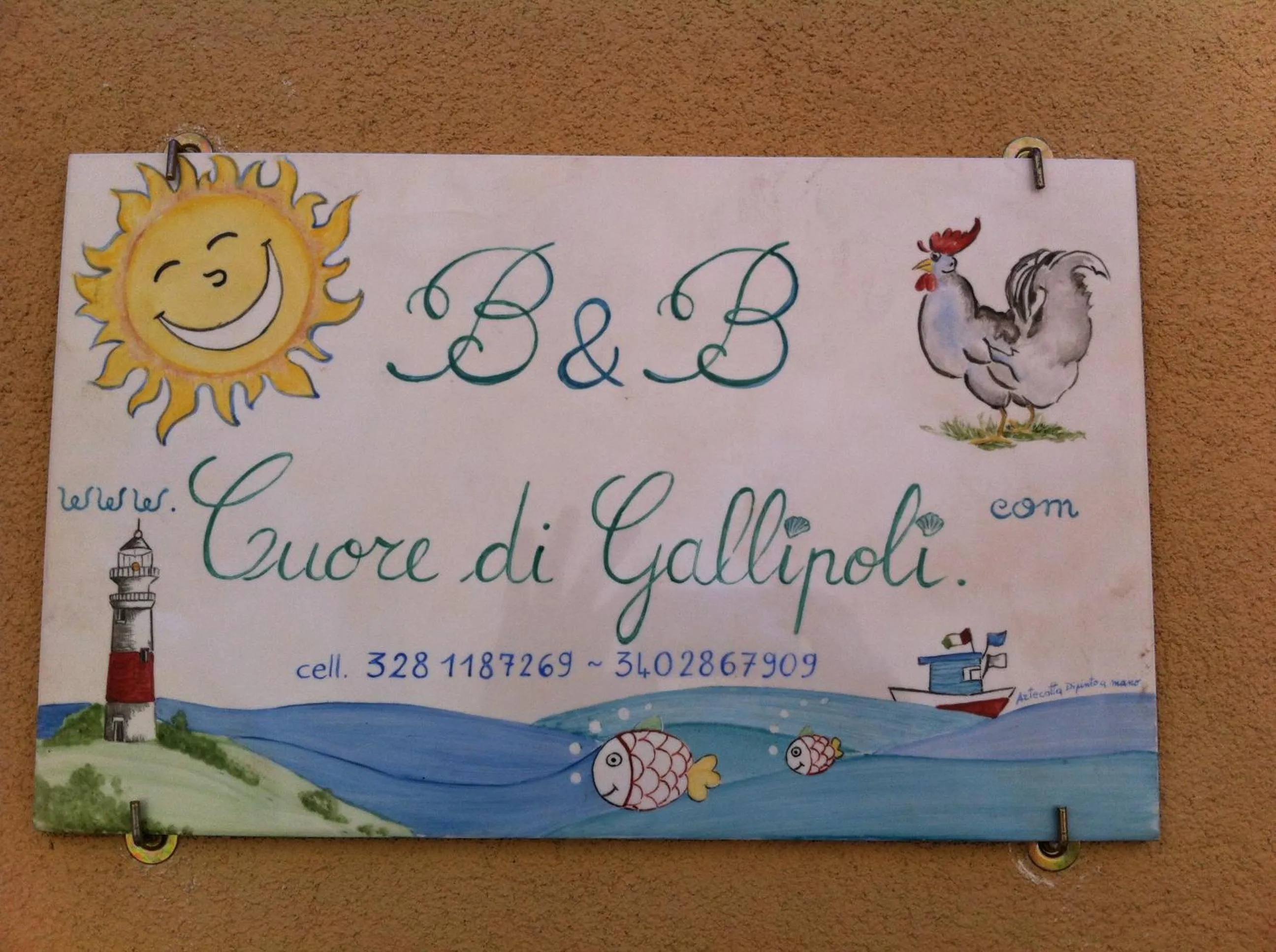 Decorative detail in B&B Cuore di Gallipoli