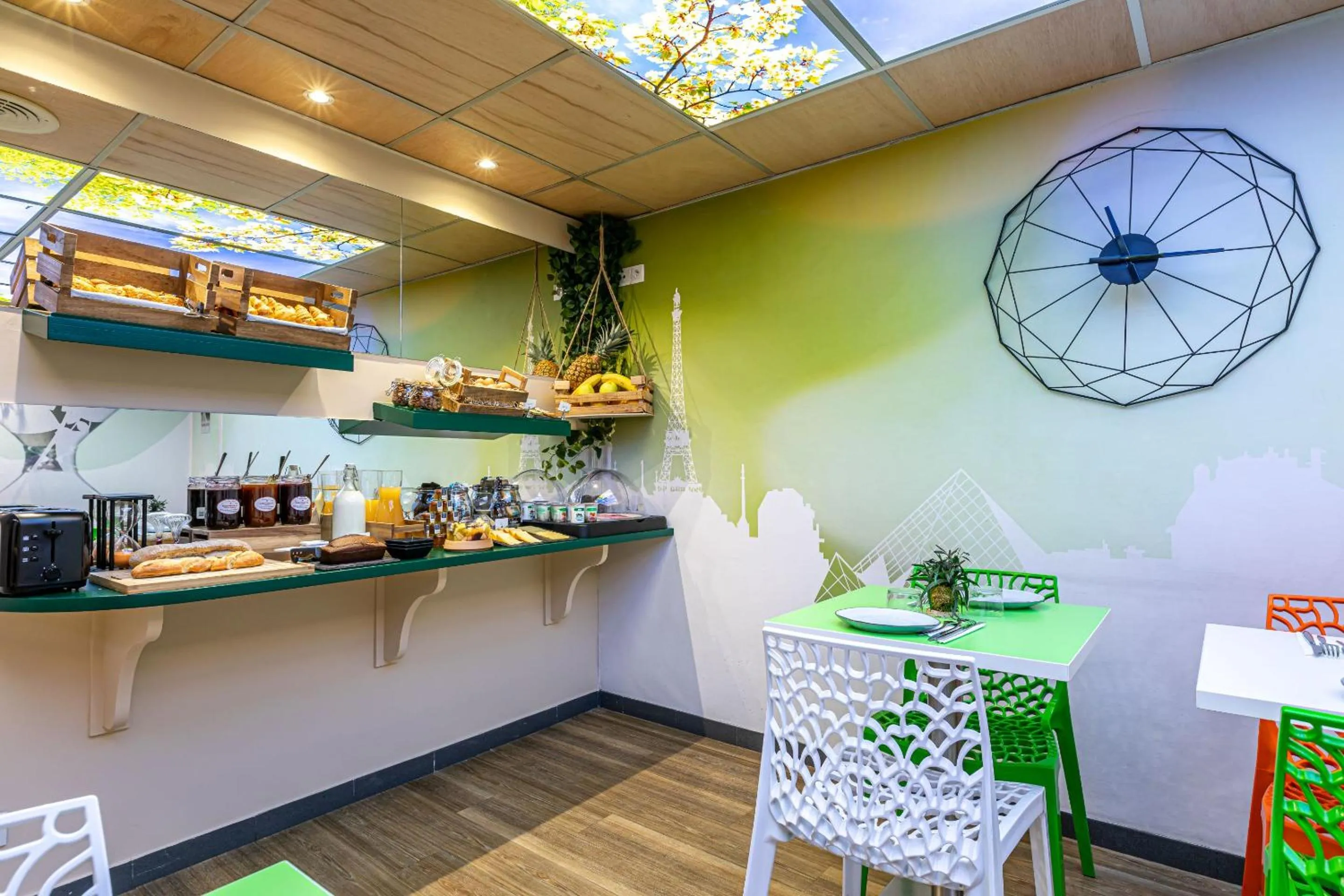 Buffet breakfast in Hotel Ariane Montparnasse by Patrick Hayat