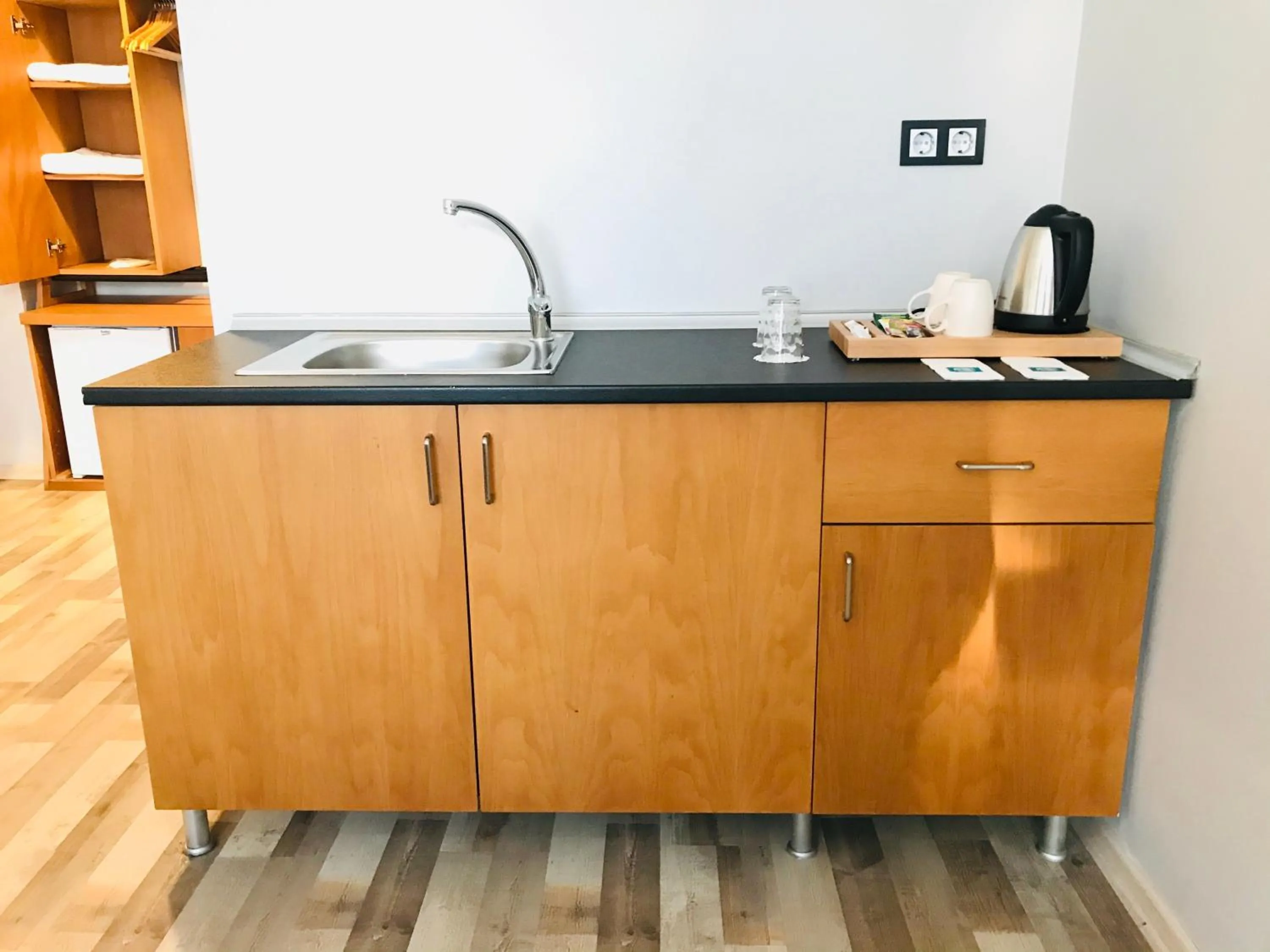 Kitchen or kitchenette in Barkod Otel