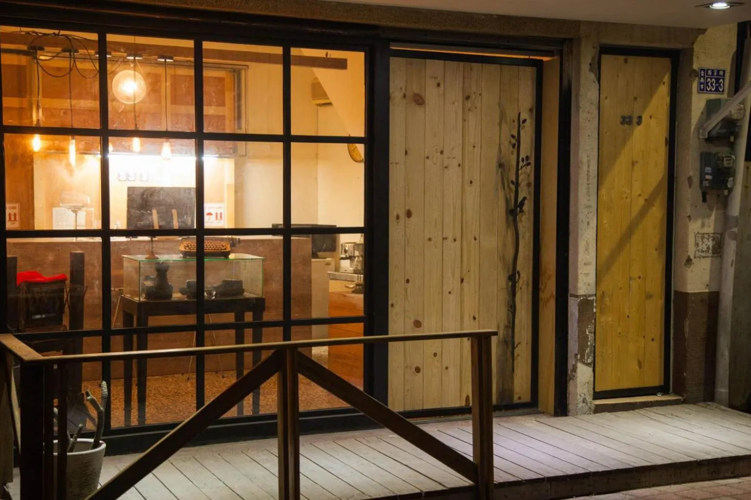 Property building in Summer Night