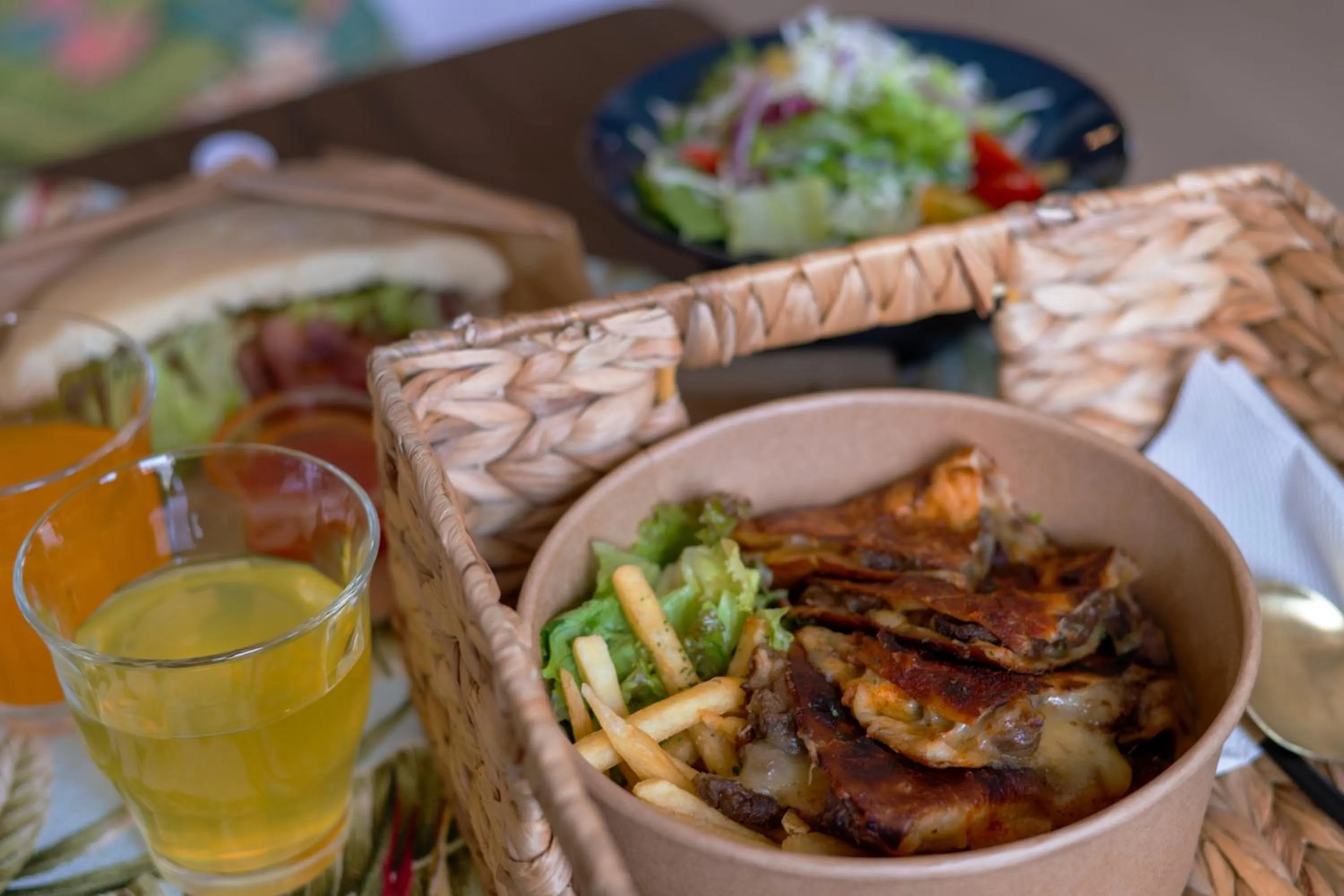 Food in Aqua Resort in Chatan