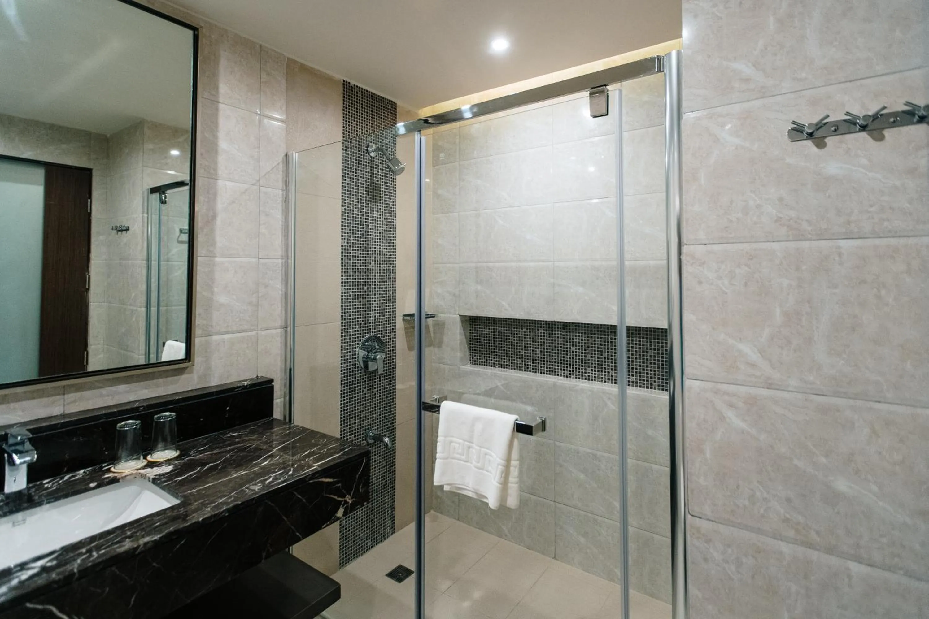 Shower in Zuri Hotel