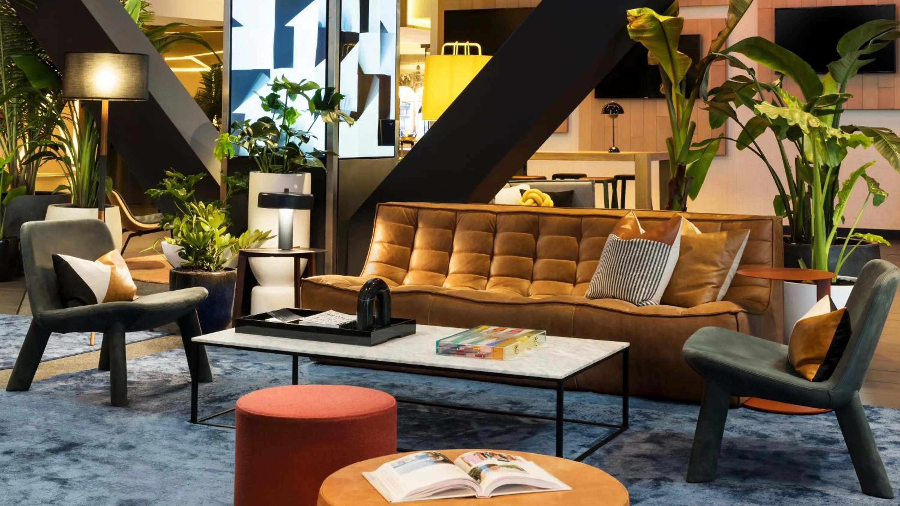 Seating area in M Social Hotel Times Square New York