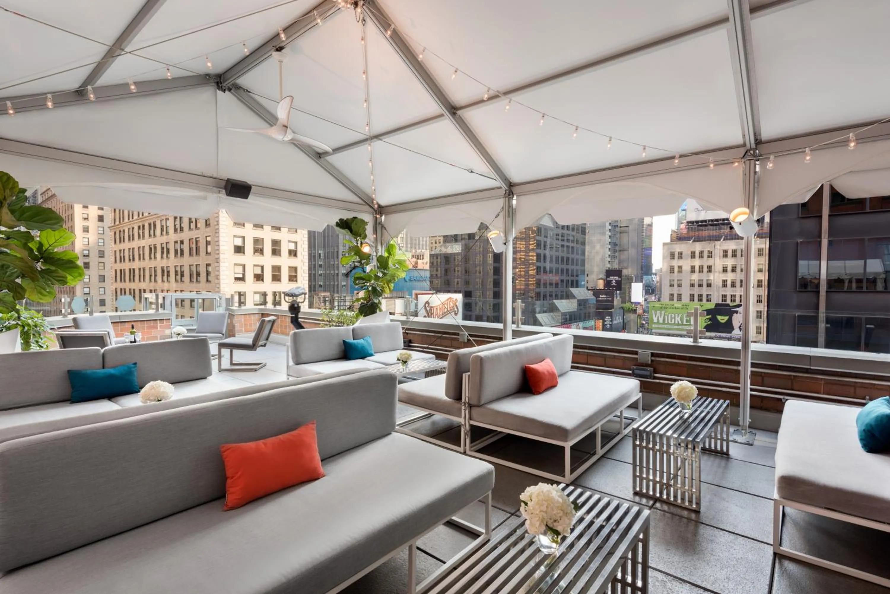Patio in M Social Hotel Times Square New York
