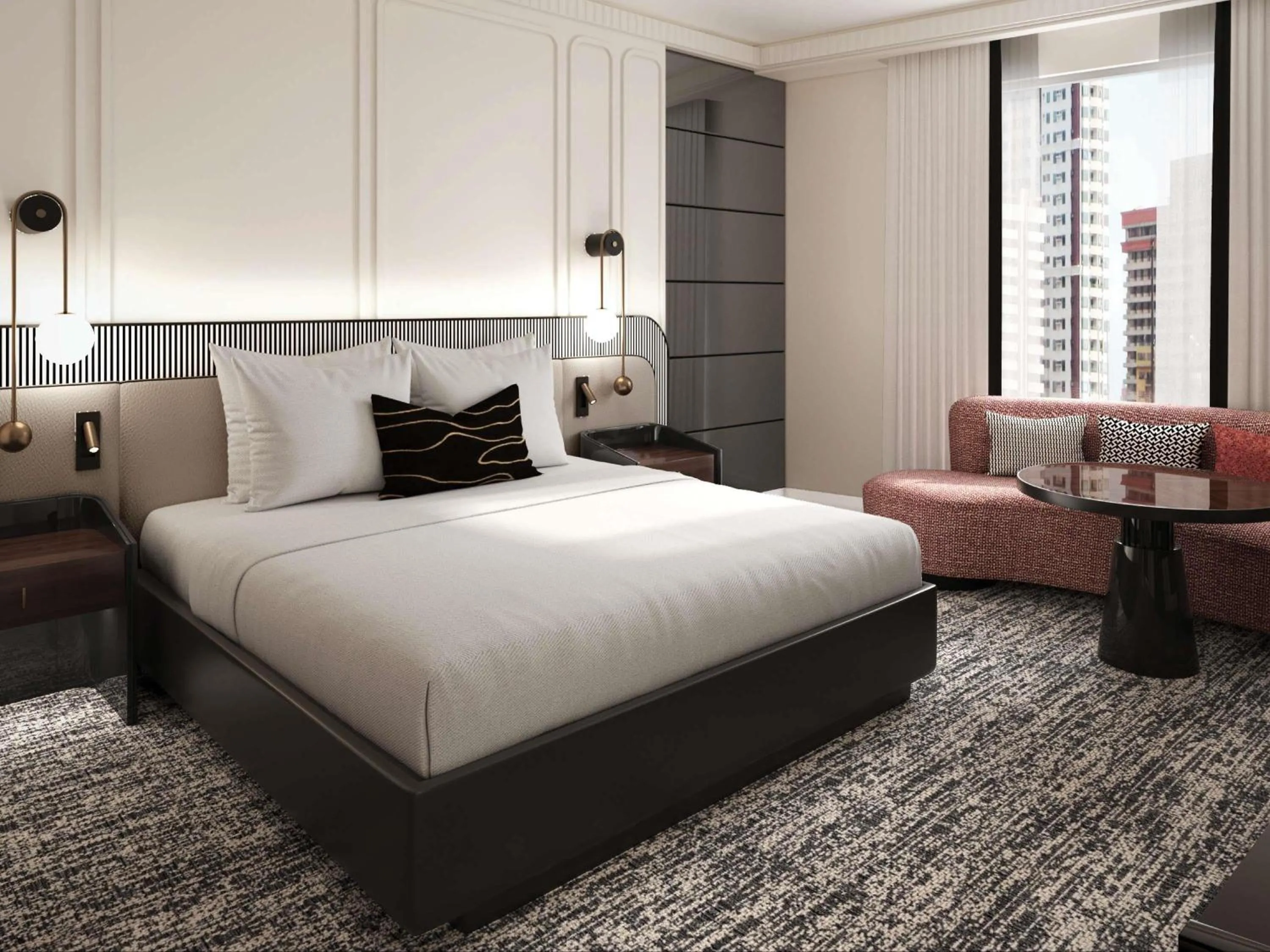 Bedroom, Bed in Sofitel New York