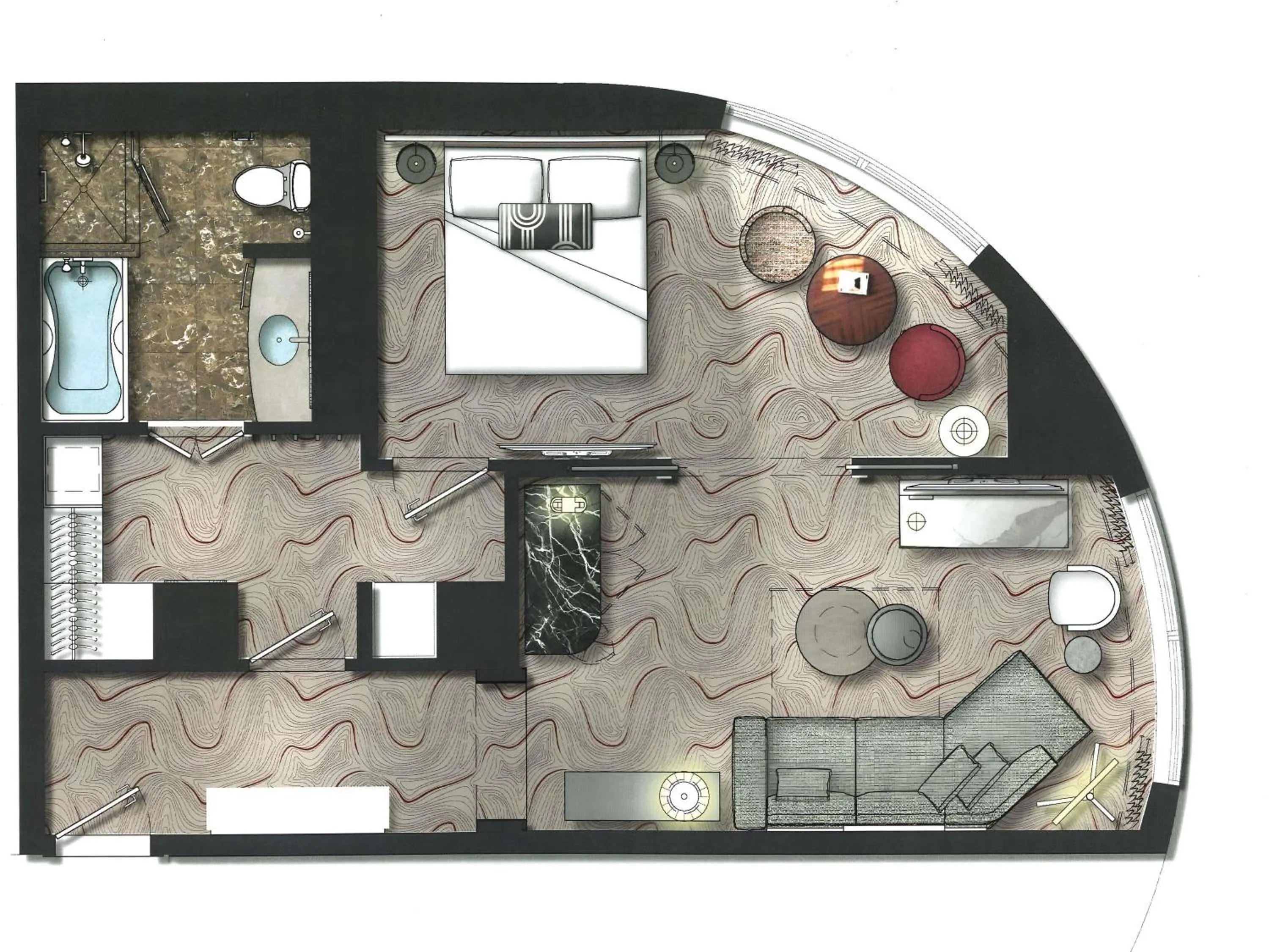 Bedroom in Sofitel New York