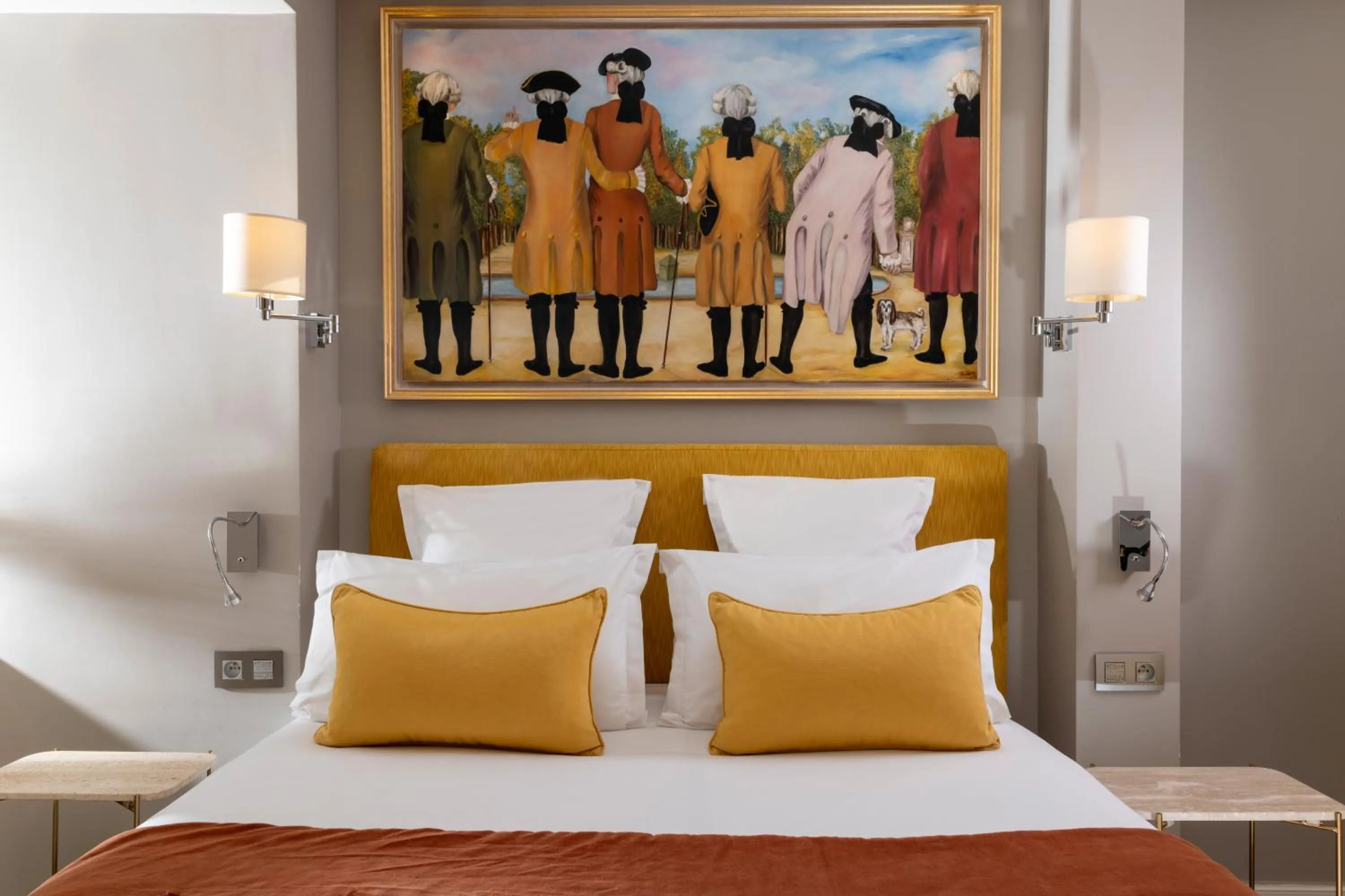 Bedroom, Bed in Hôtel Le Relais des Halles