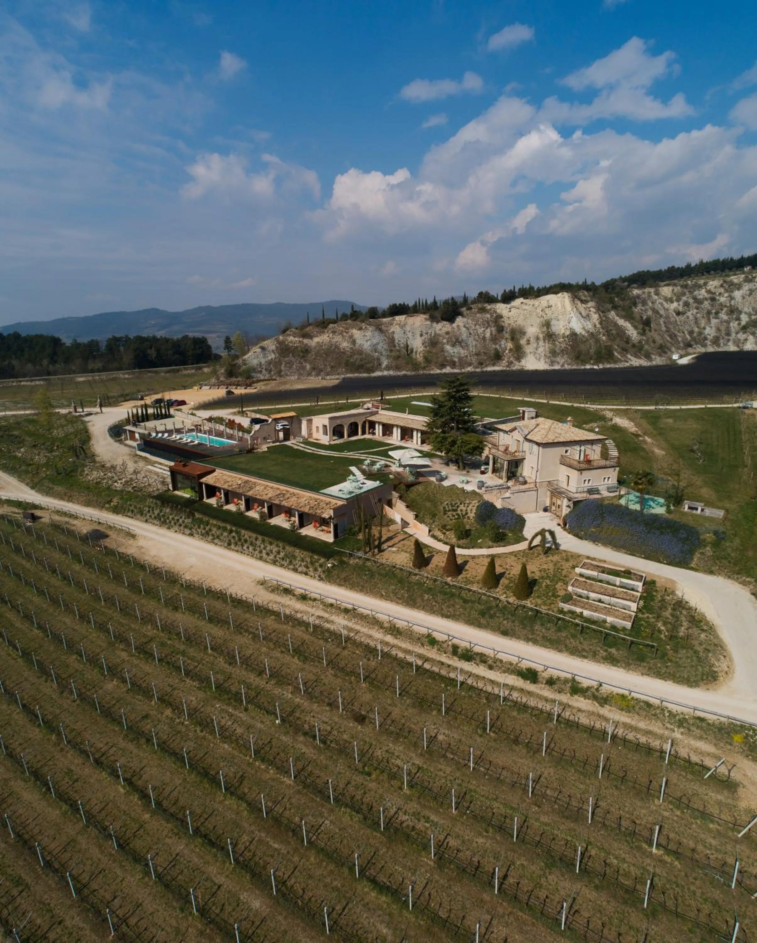 Bird's eye view in Tenuta Le Cave