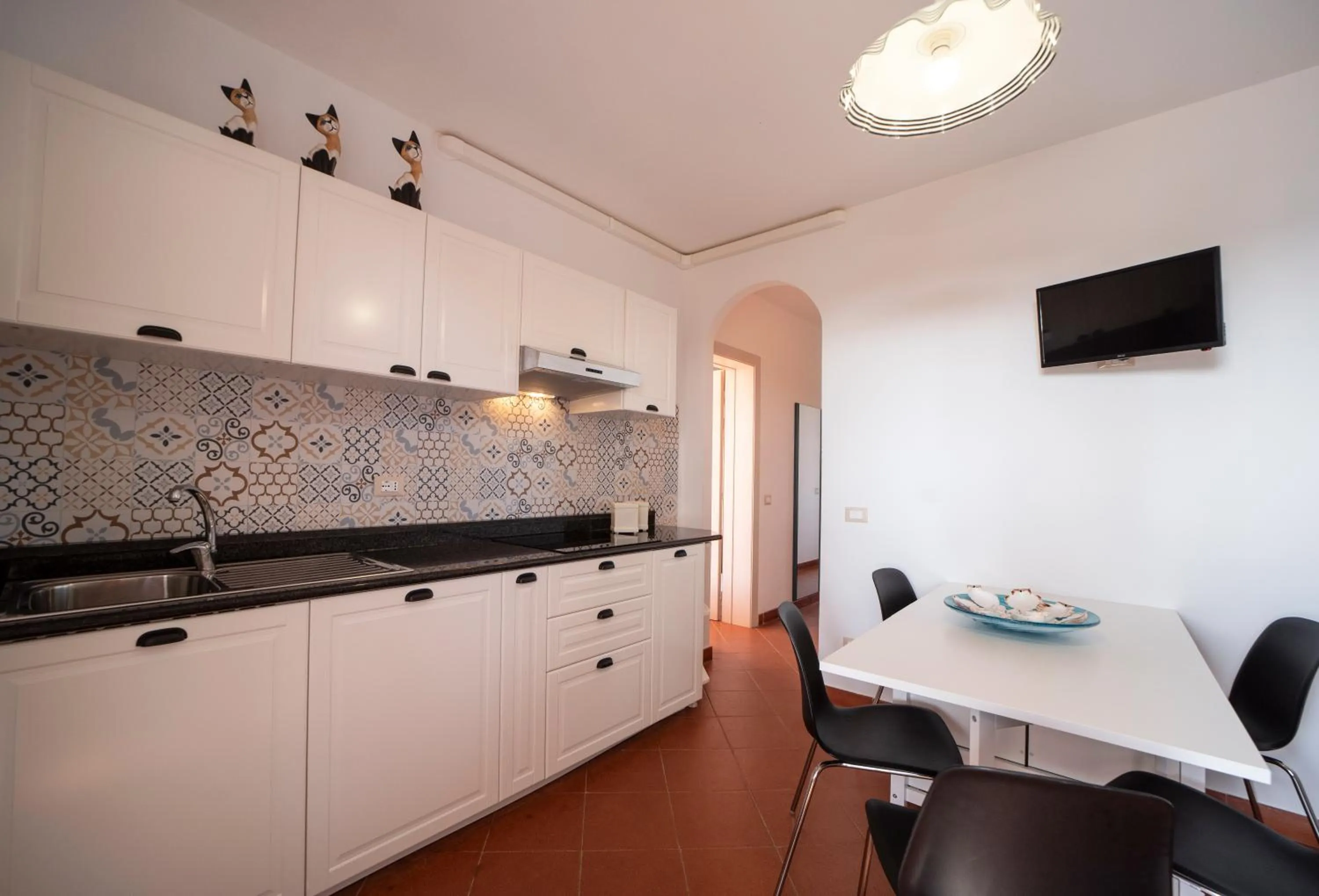 Kitchen or kitchenette in Residence Le Grazie Est