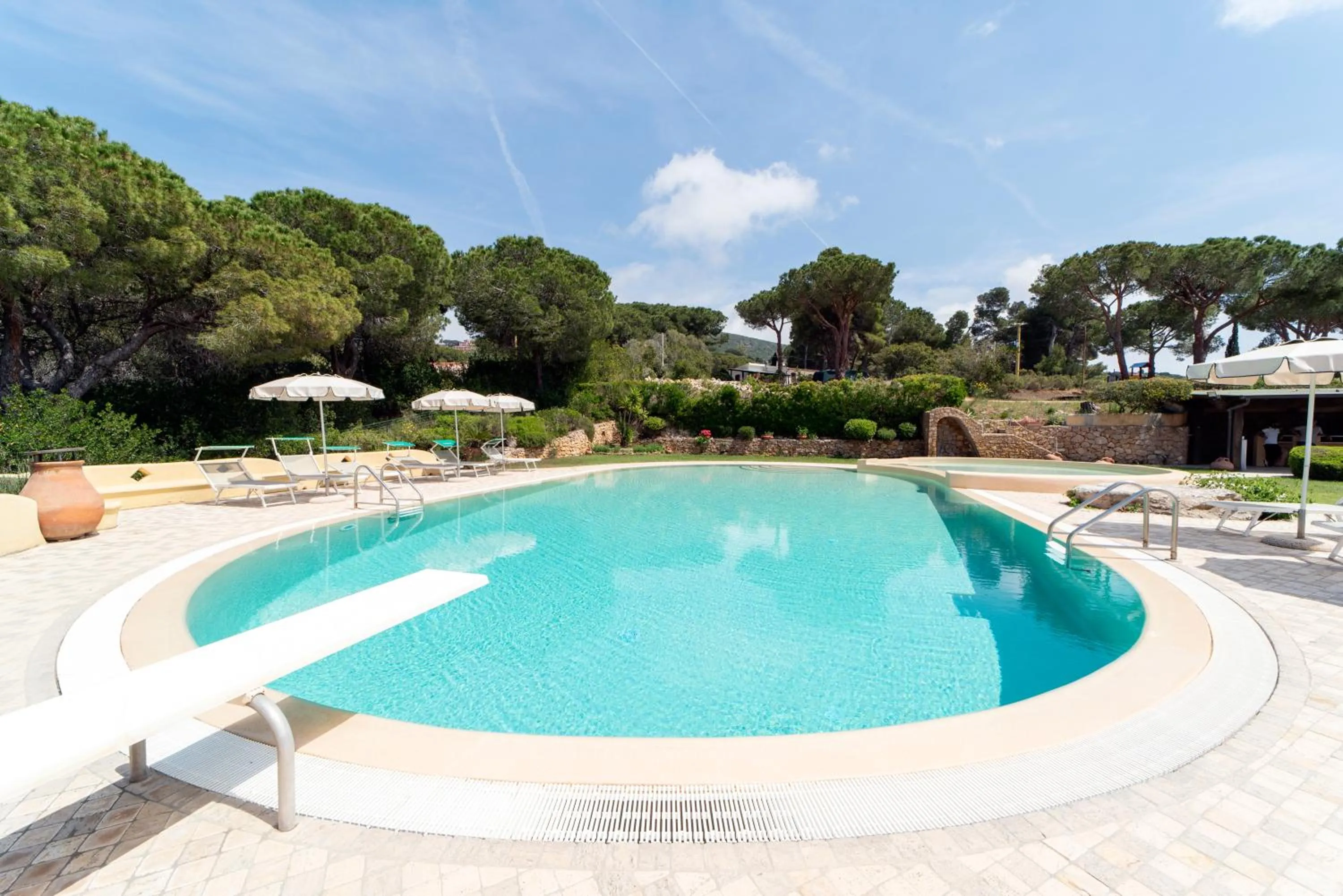 Pool view in Residence Le Grazie Est