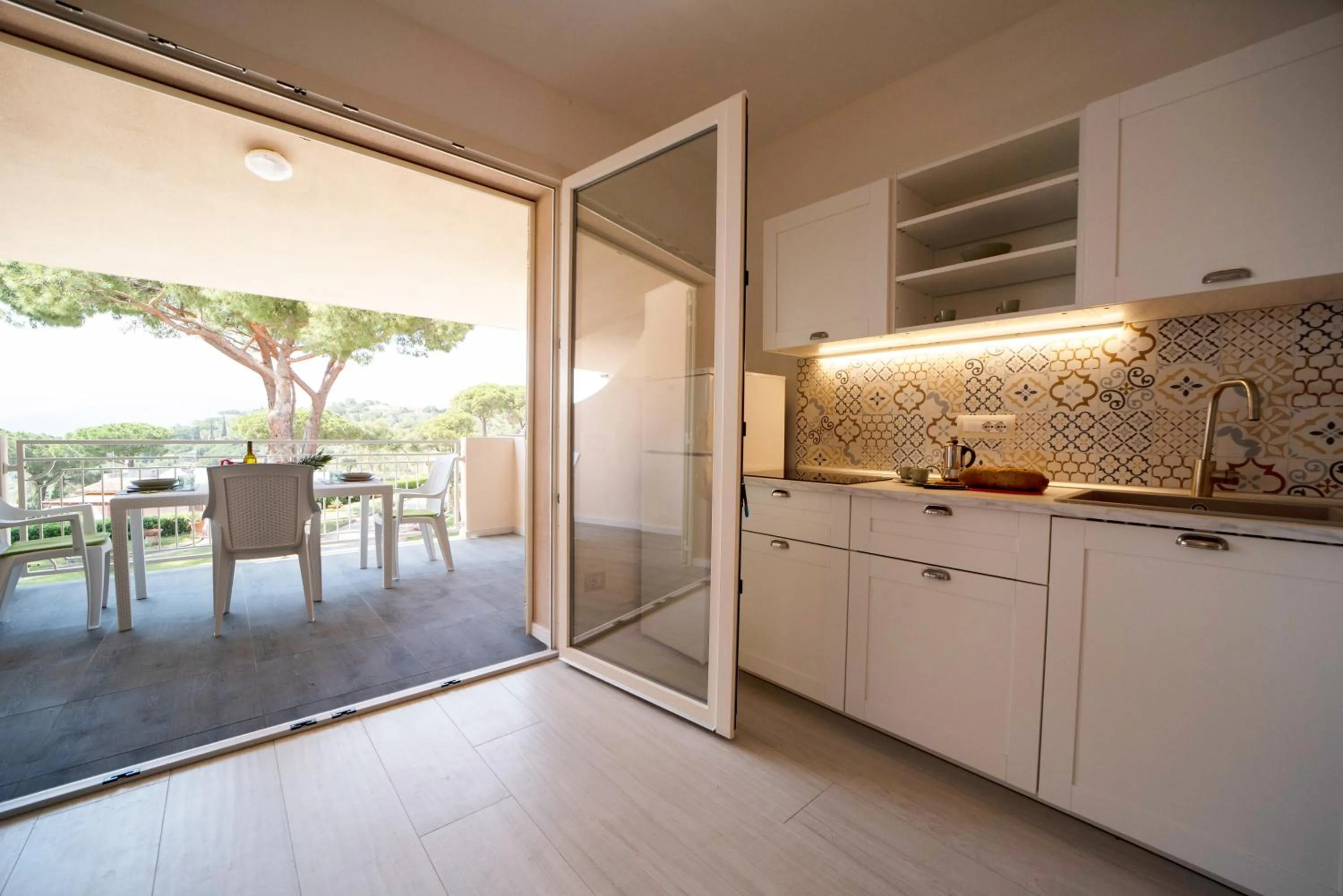 Kitchen or kitchenette in Residence Le Grazie Est