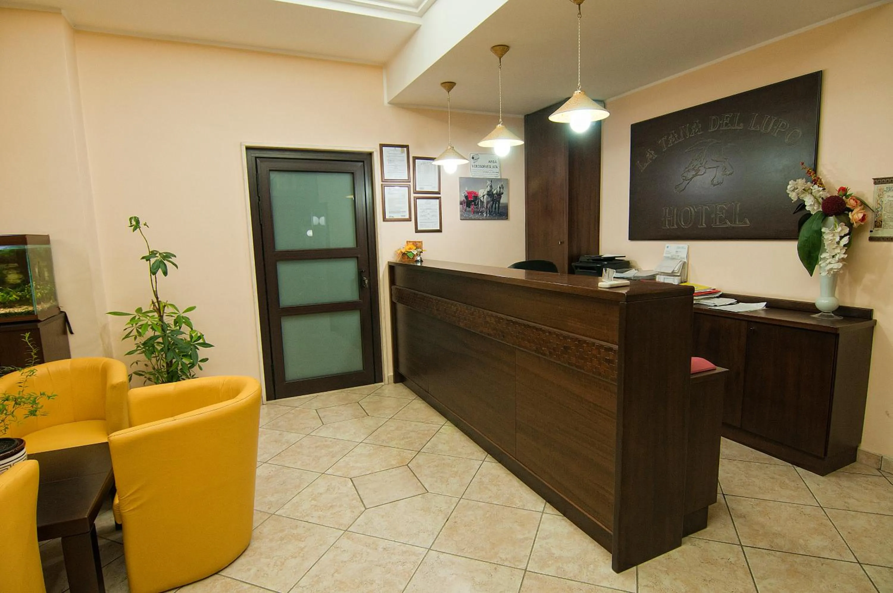 Lobby or reception in La Tana del Lupo