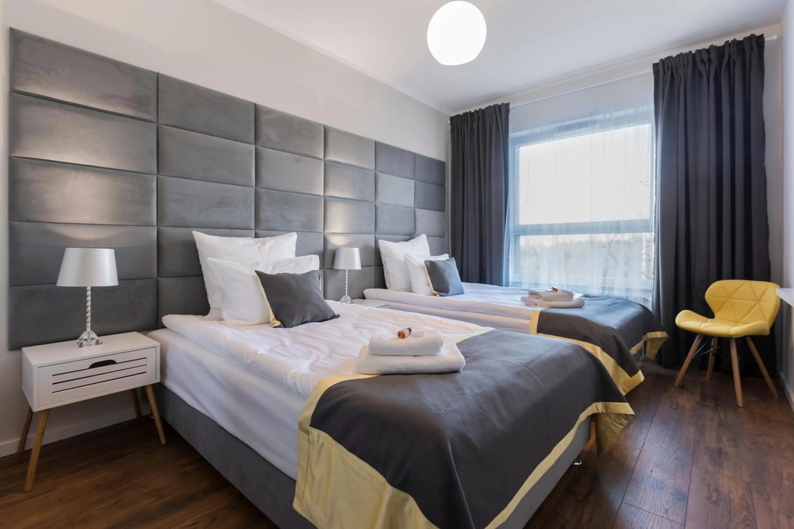 Bedroom, Bed in Symphony Baltica Towers Apartamenty