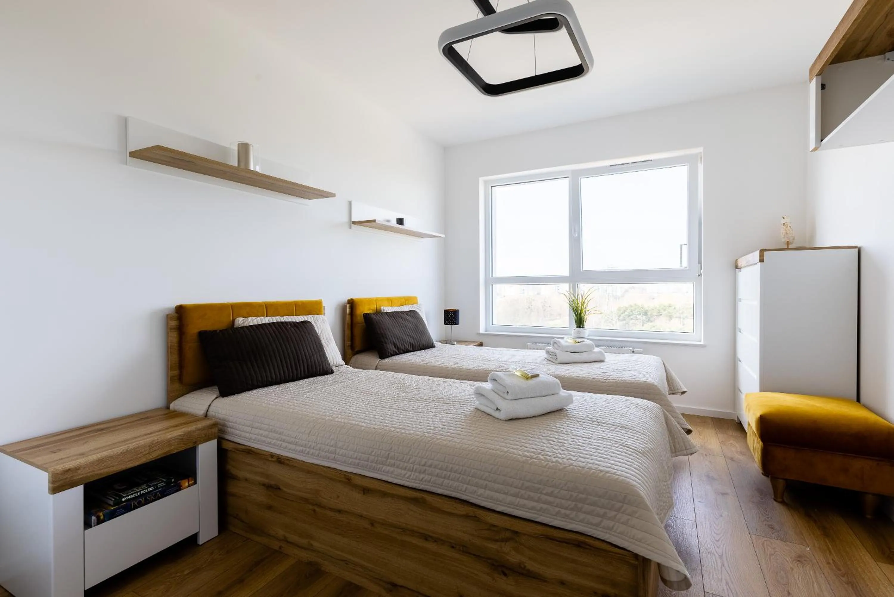 Bedroom, Bed in Symphony Baltica Towers Apartamenty