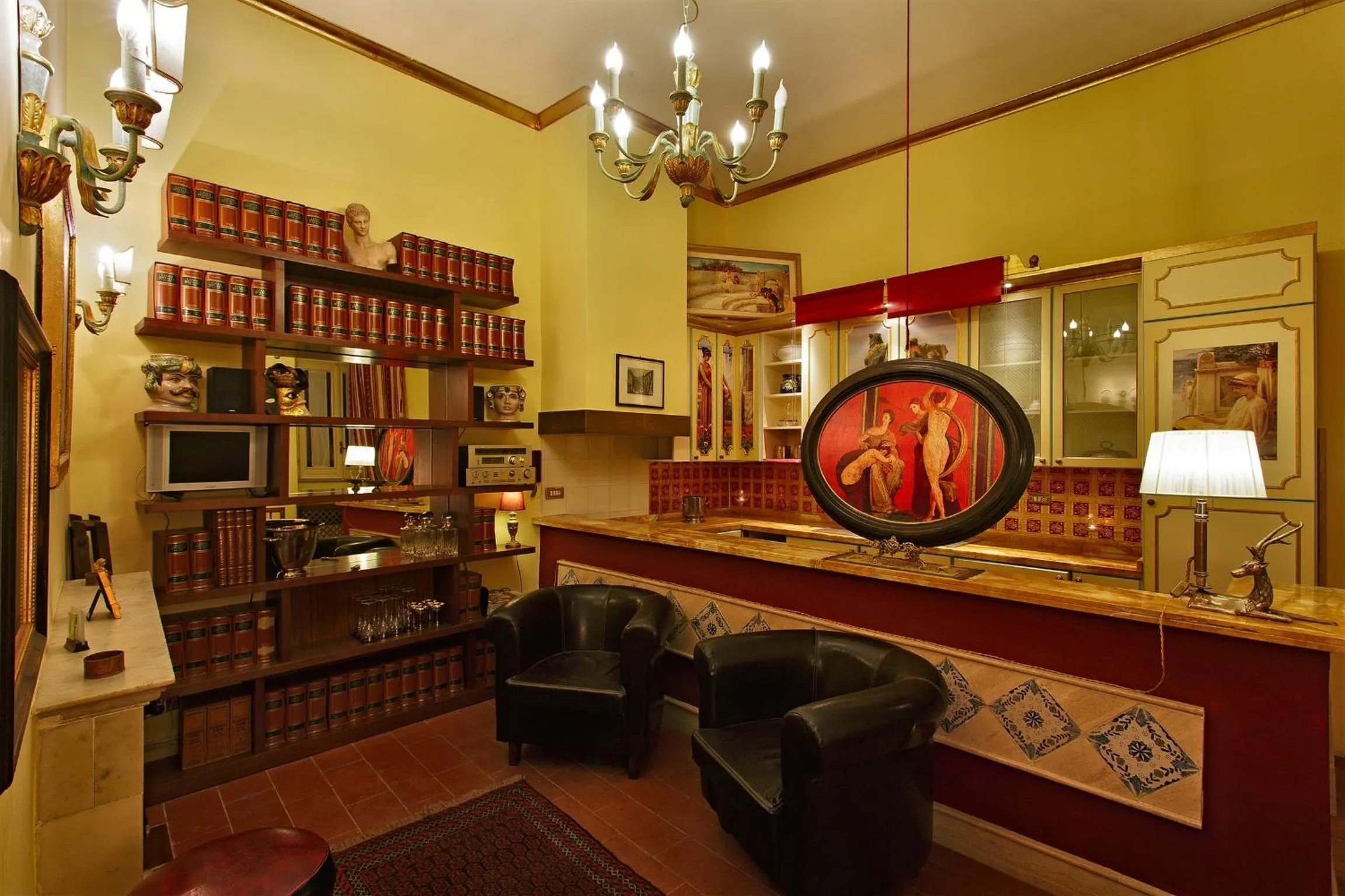 Living room in Residenze Gregoriane - Residenza d'Epoca