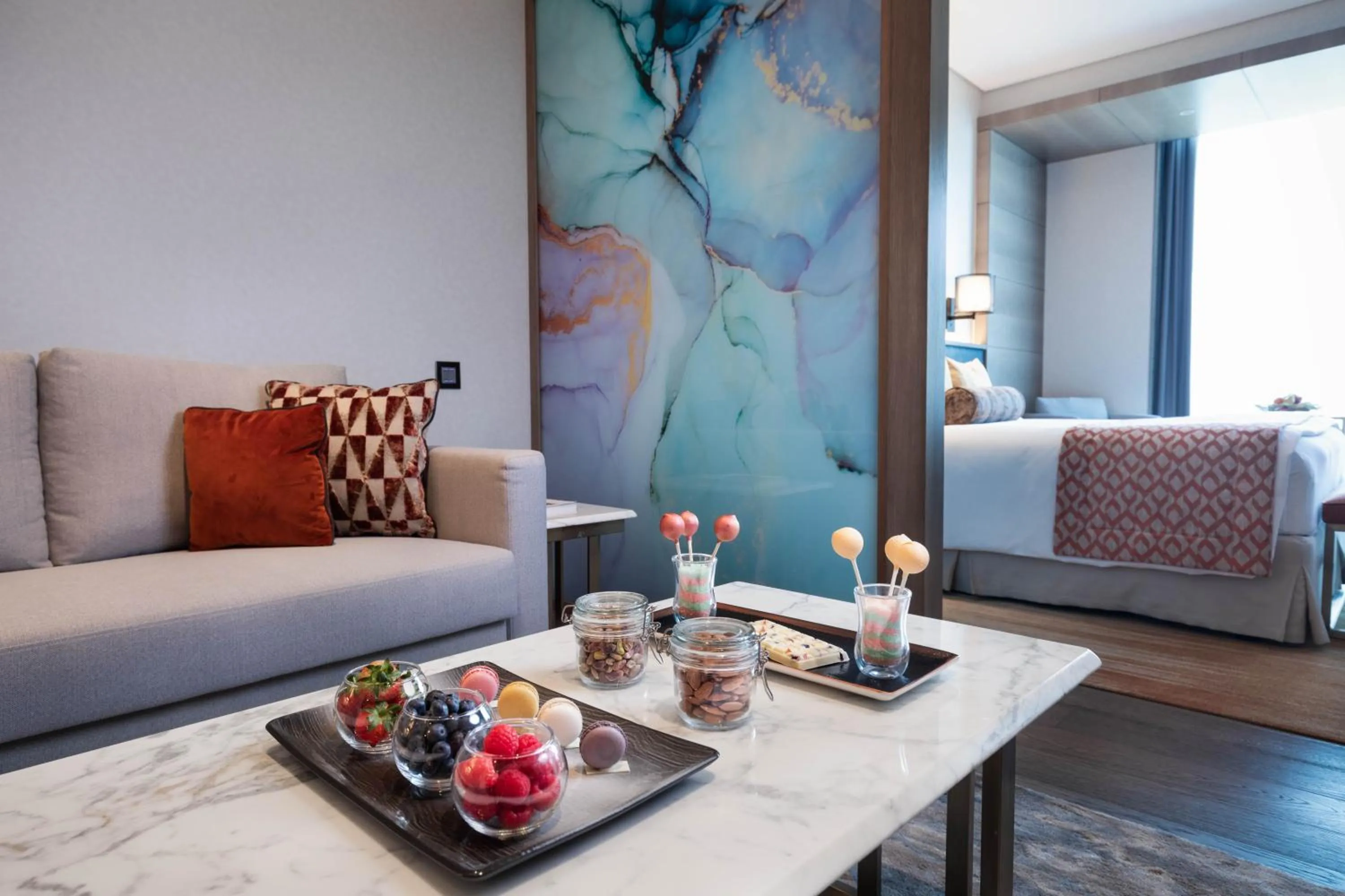 Living room in Taj Jumeirah Lakes Towers