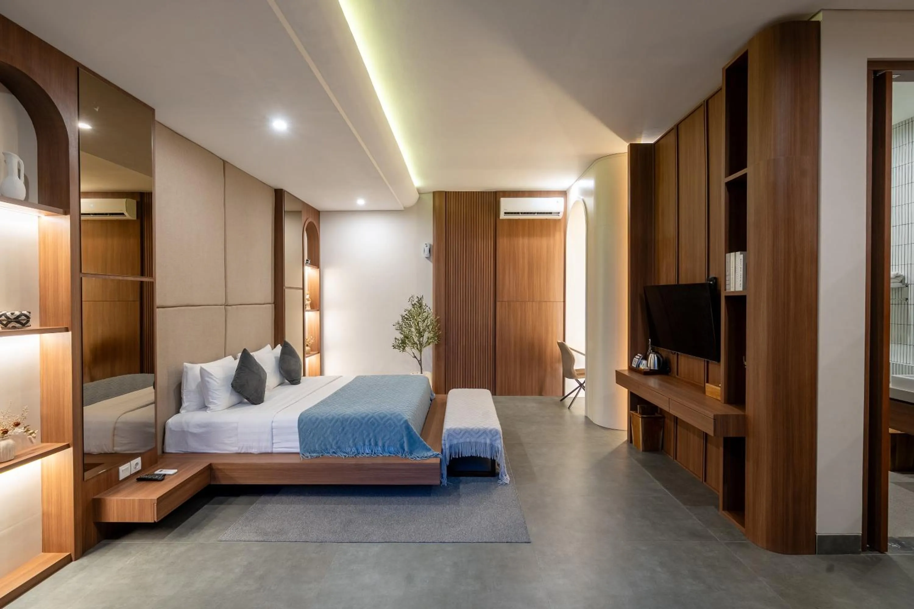 Bed in Ratan Uluwatu Hotel and Villas