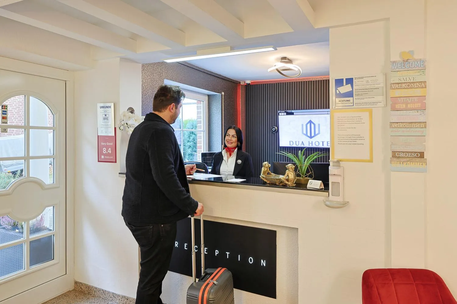 Lobby or reception in DUA Hotel