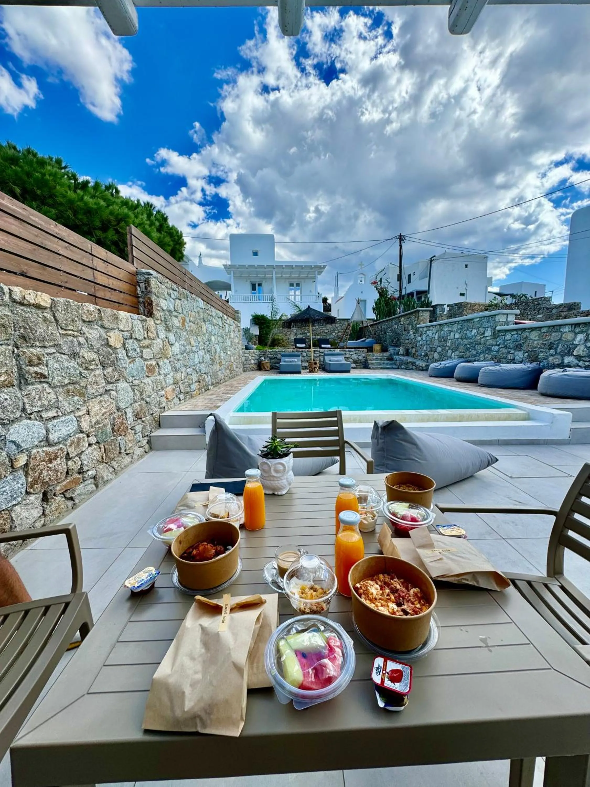 Patio in Sofos Suites Mykonos