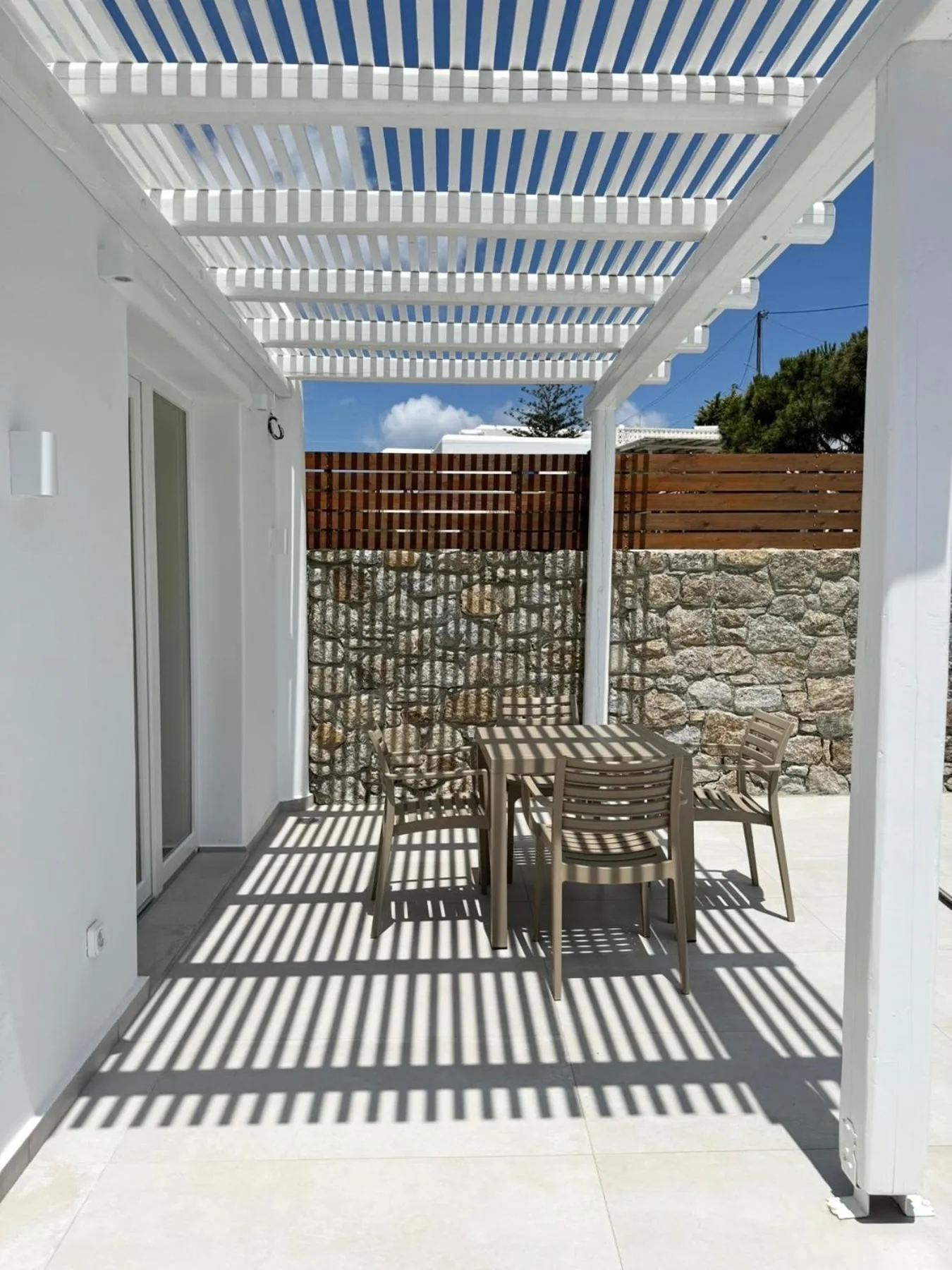 Patio in Sofos Suites Mykonos