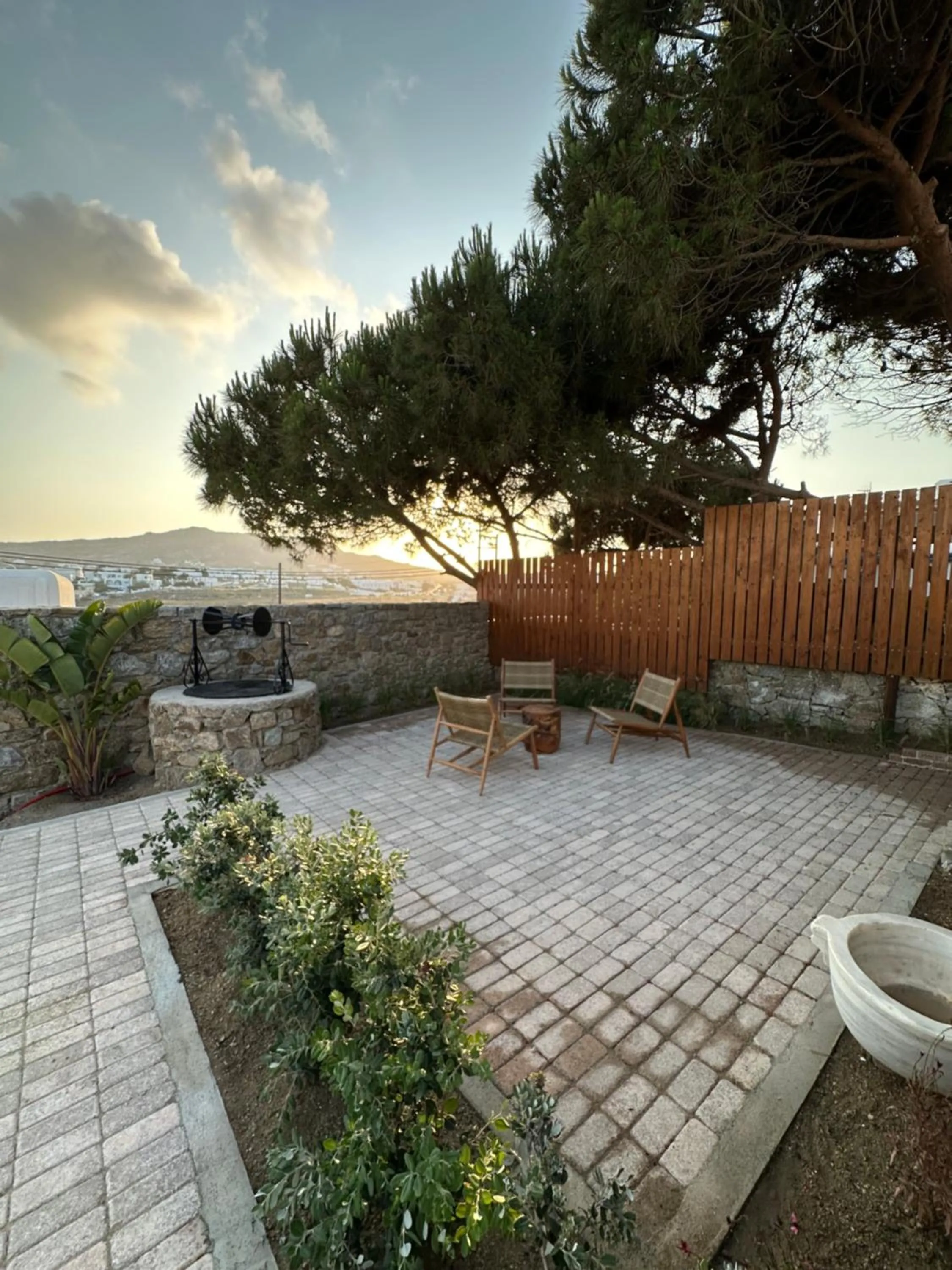 Patio in Sofos Suites Mykonos