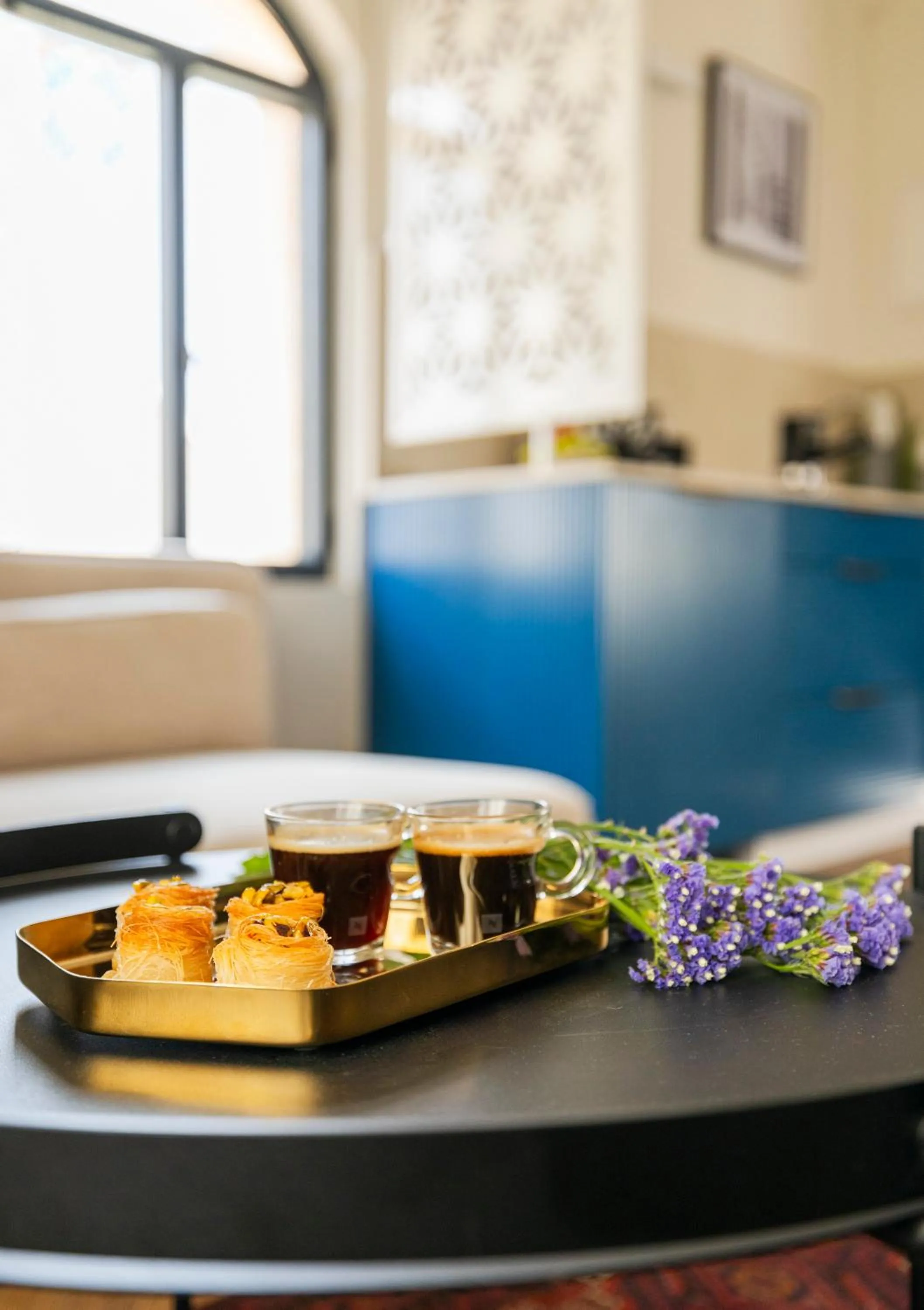 Food and drinks in Villa Albi - Machne Yehuda Hotel