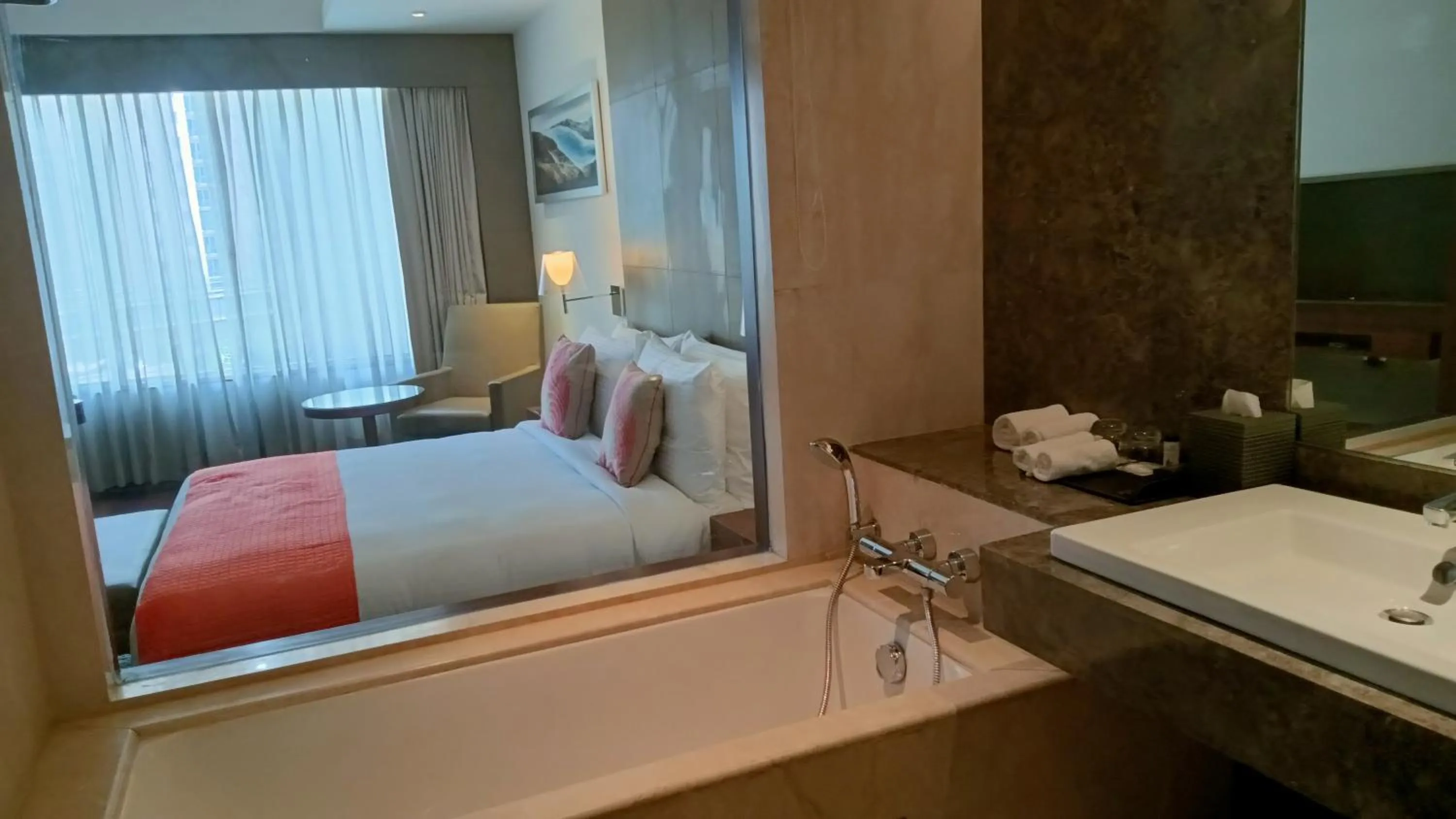 Bathroom, Bed in The Anya Hotel-Golf Course Road