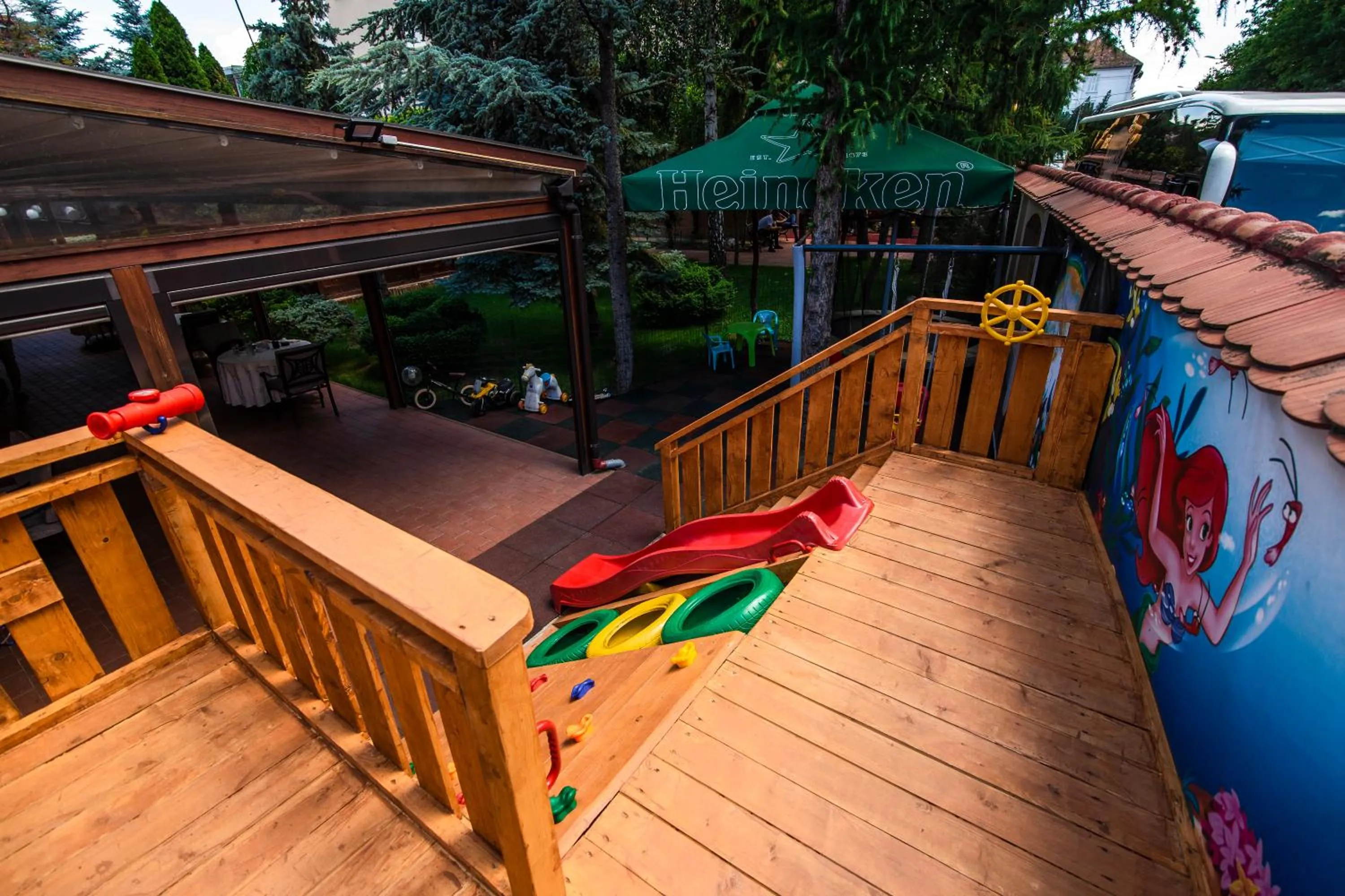 Children play ground in Hotel Golden House
