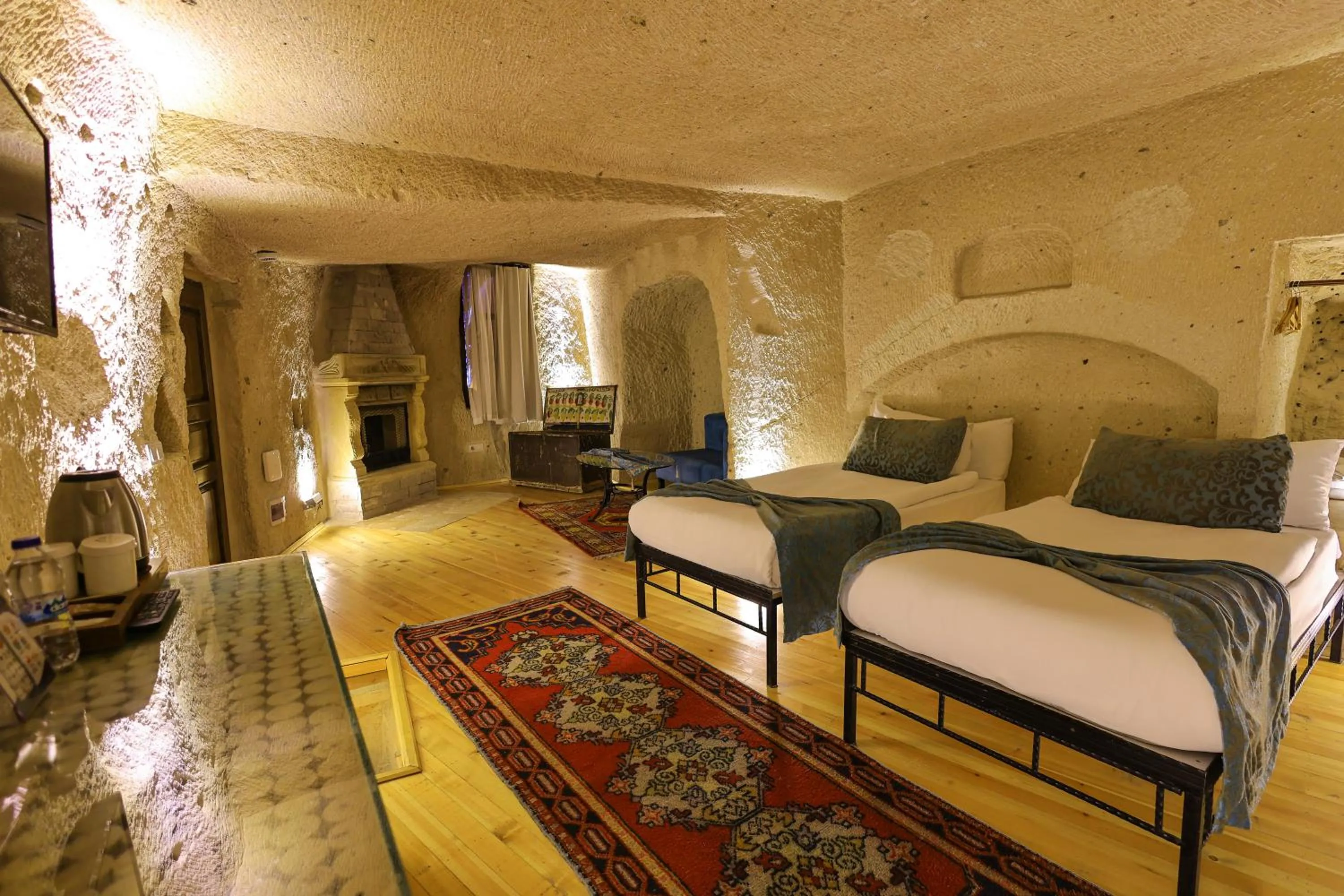 Bed in Ortahisar Cave Hotel