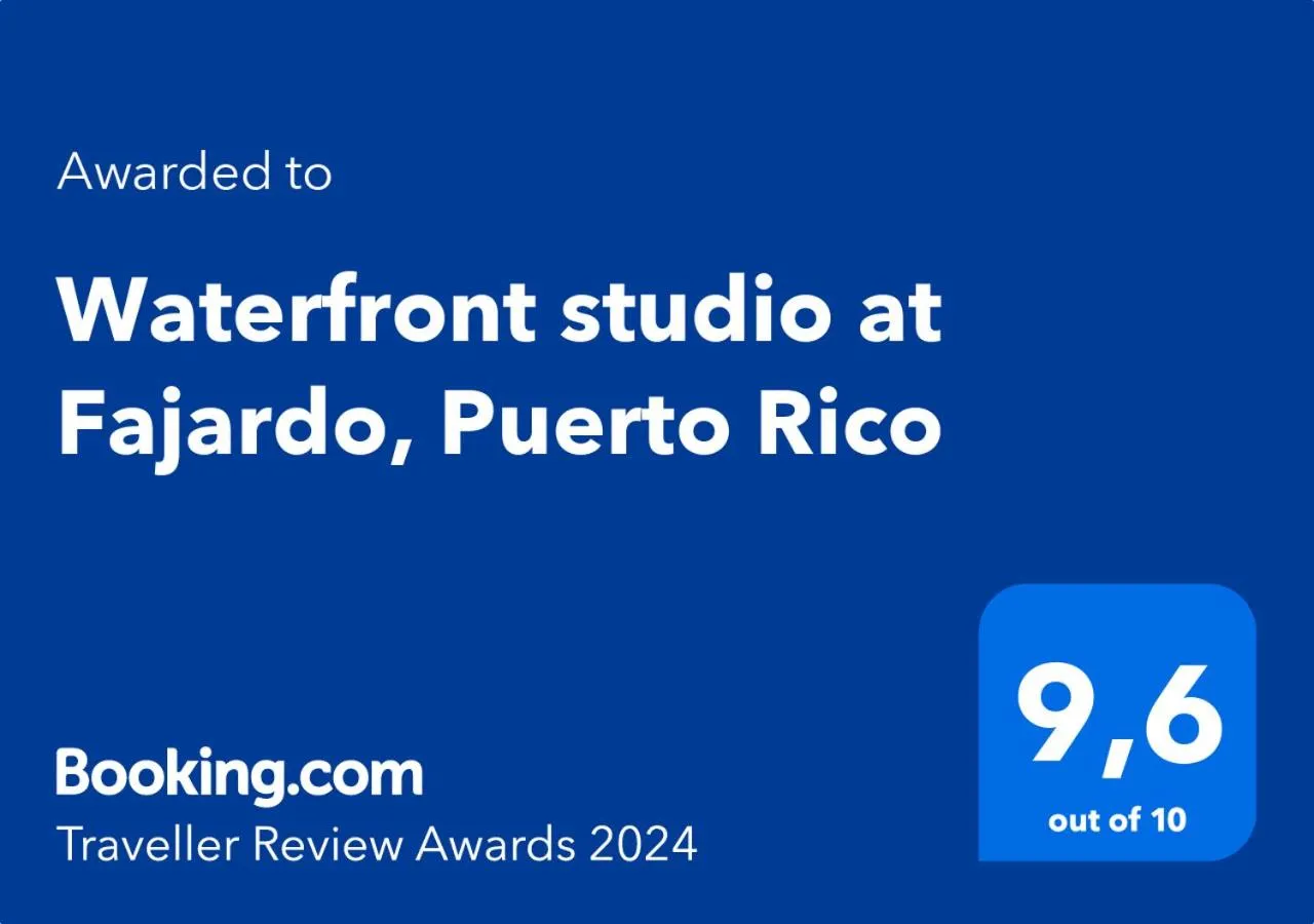 Certificate/Award in Waterfront studio at Fajardo, Puerto Rico
