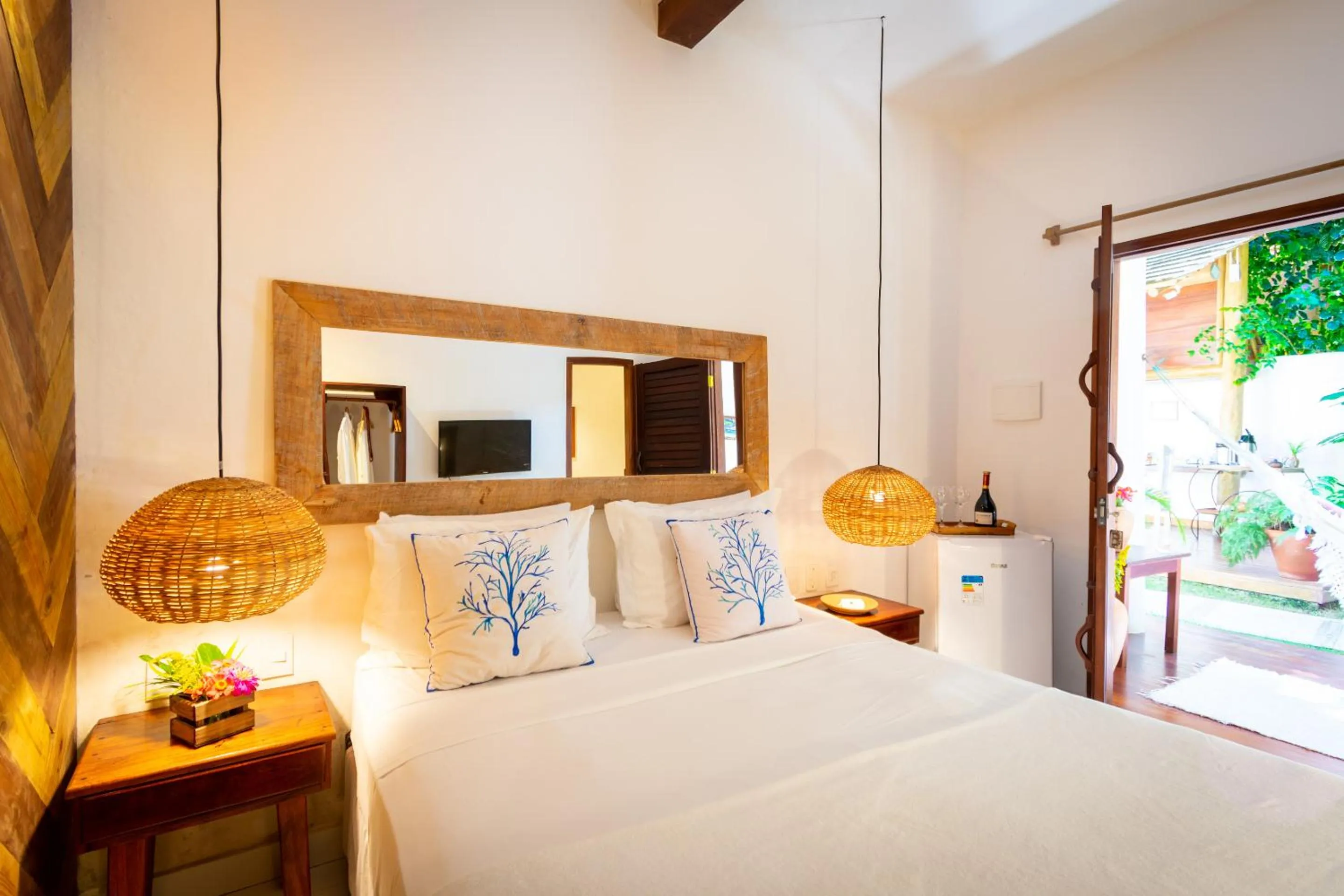 Bed in Pousada Jequitibá