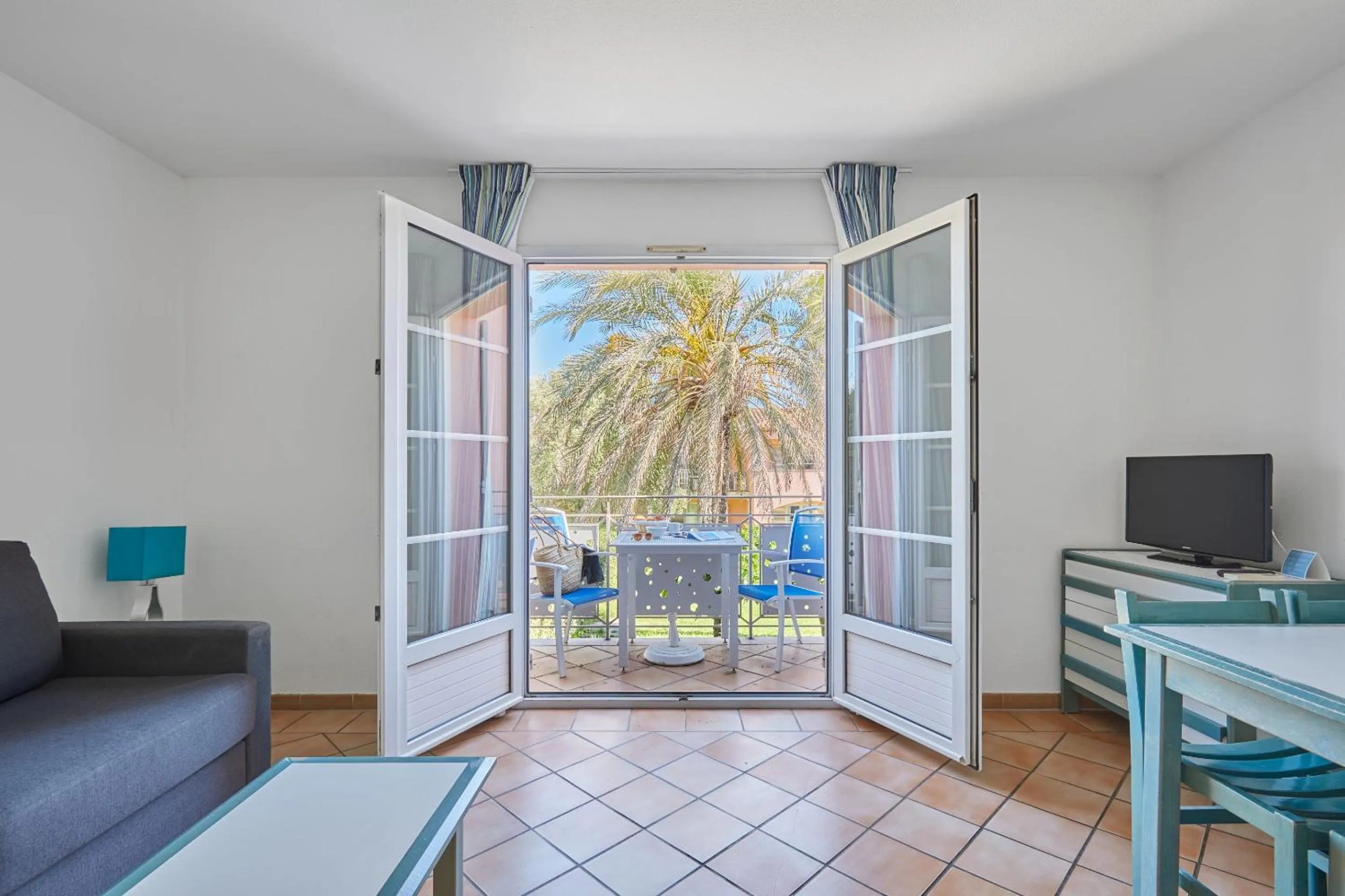 Balcony/Terrace in Résidence Odalys La Palmeraie