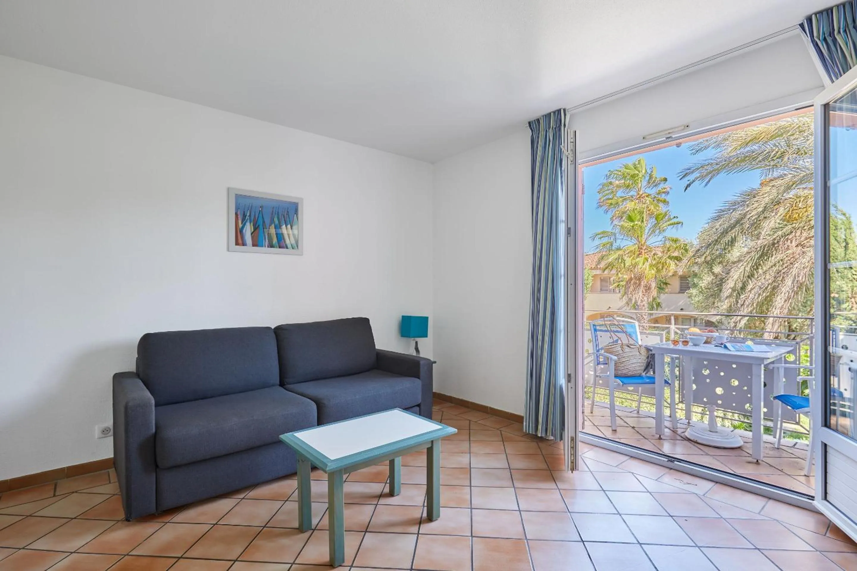 Seating area in Résidence Odalys La Palmeraie