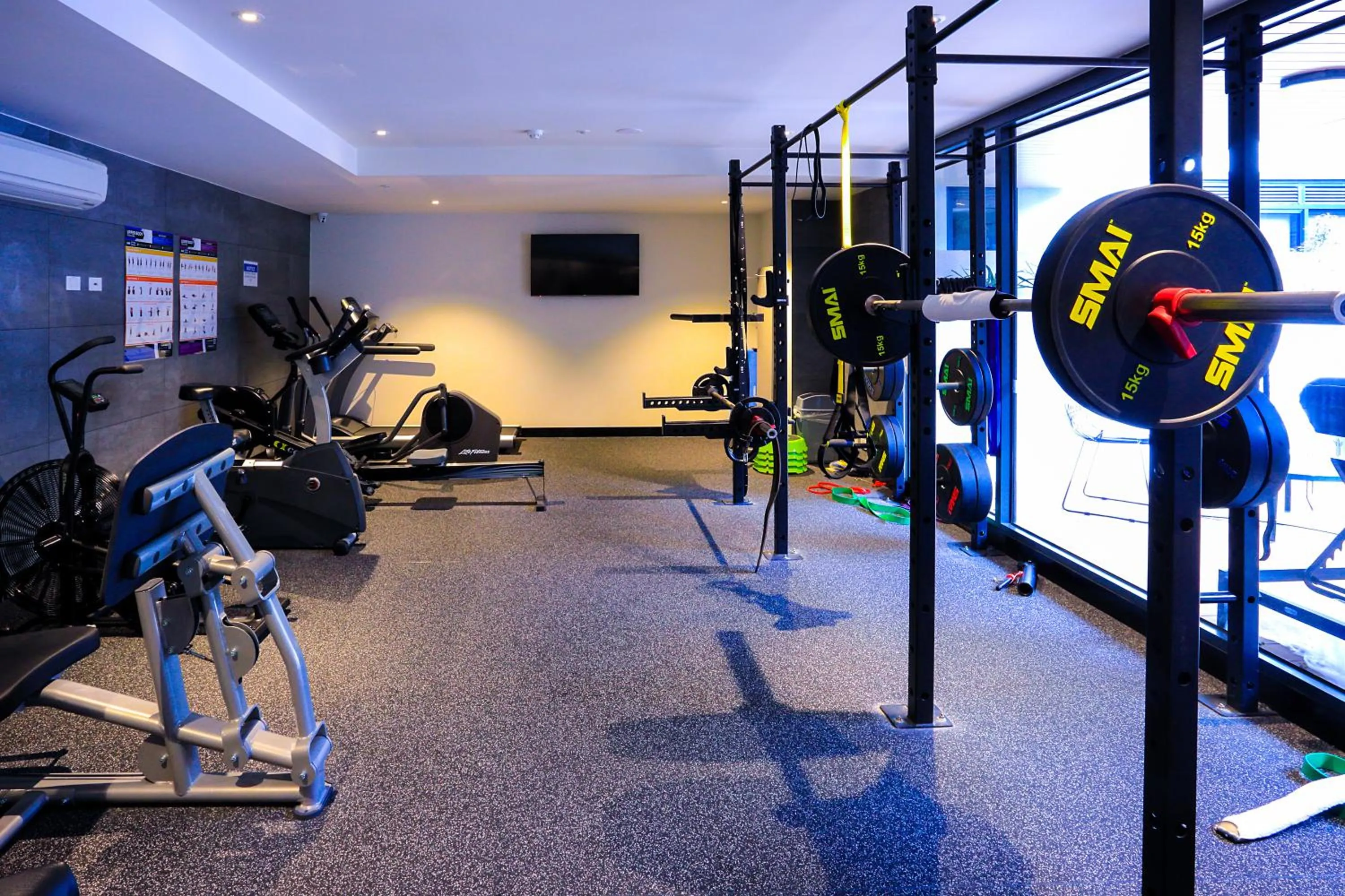 Fitness centre/facilities in Flagstaff Green Apartments