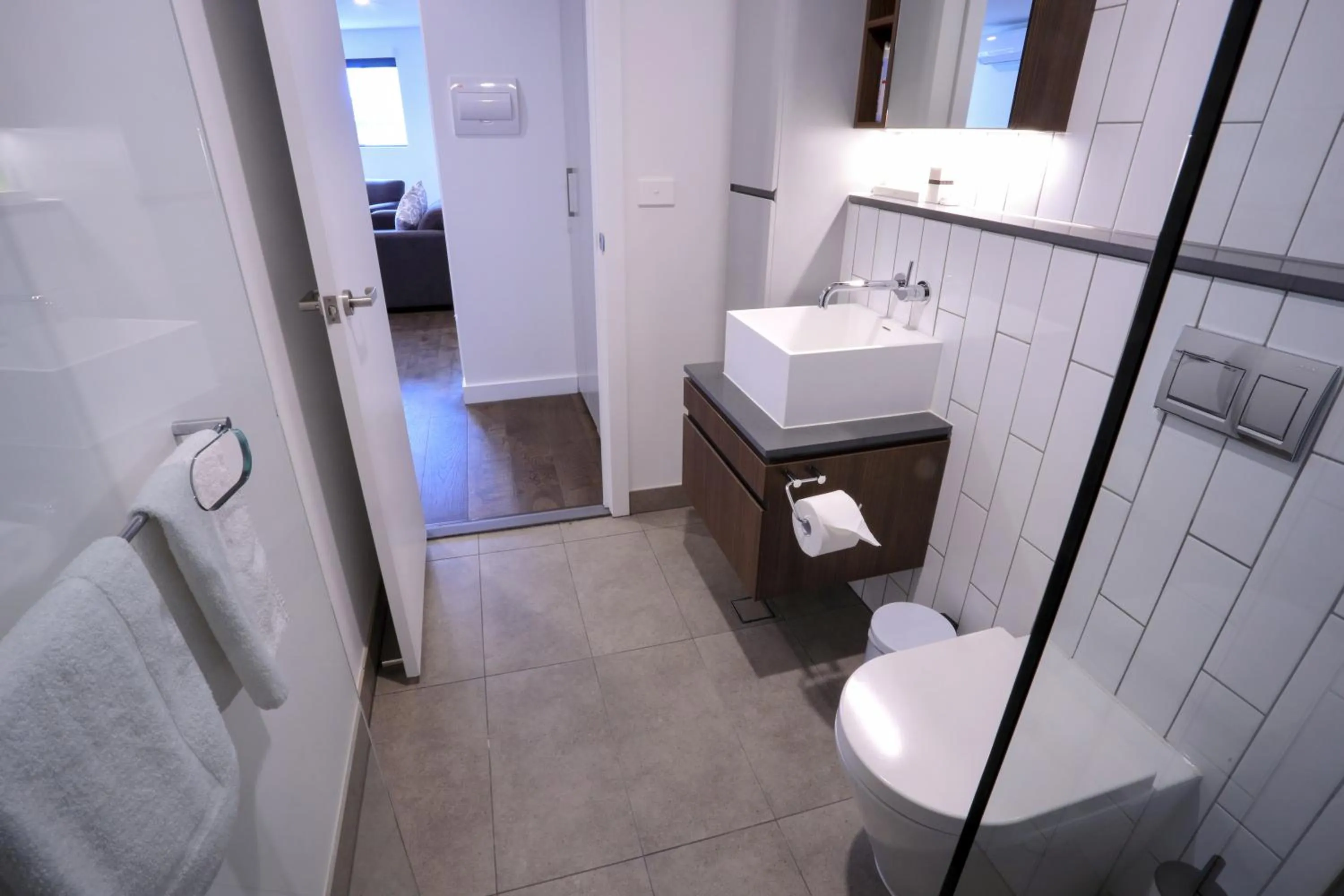 Bathroom in Flagstaff Green Apartments