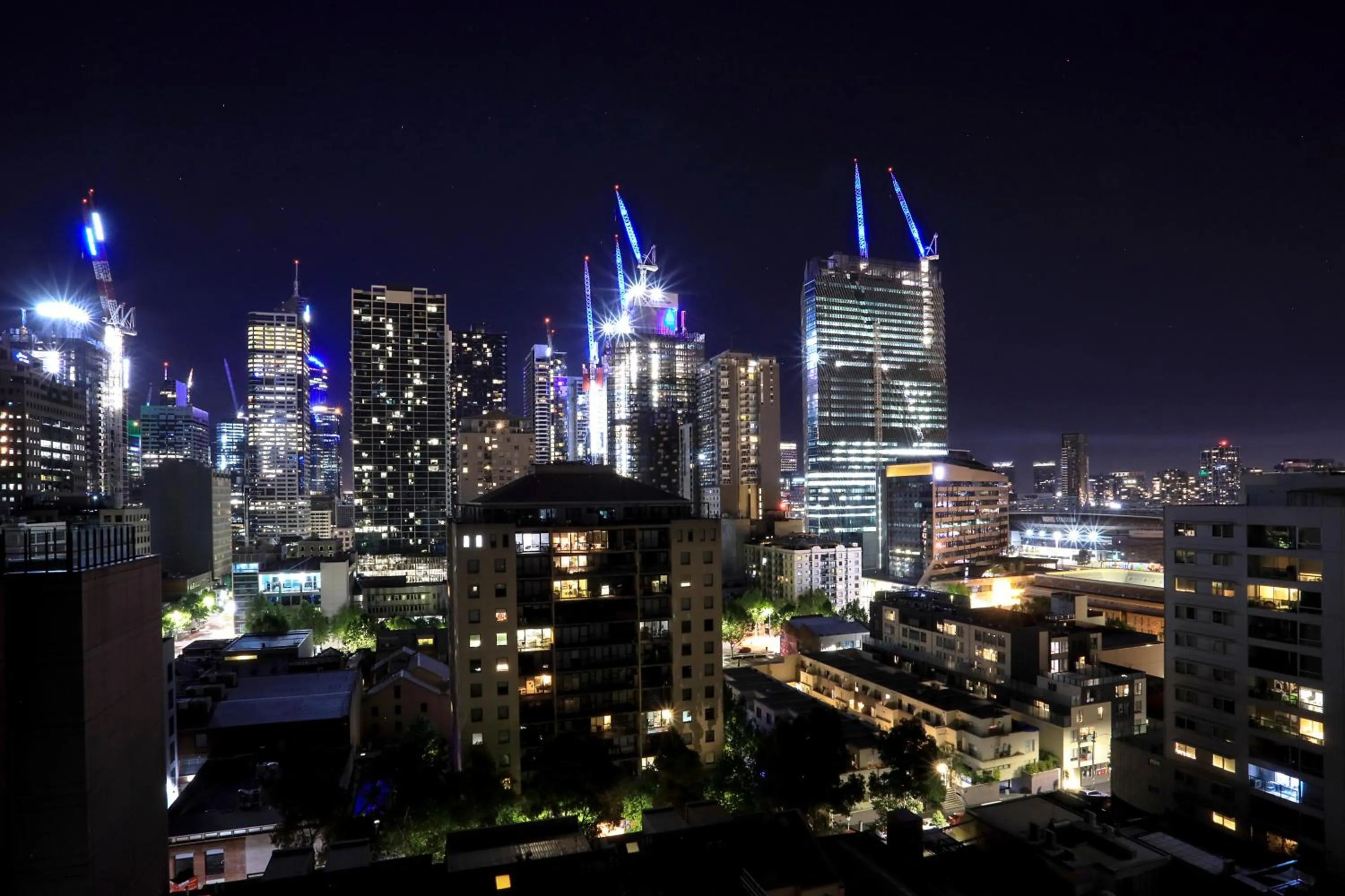 City view in Flagstaff Green Apartments