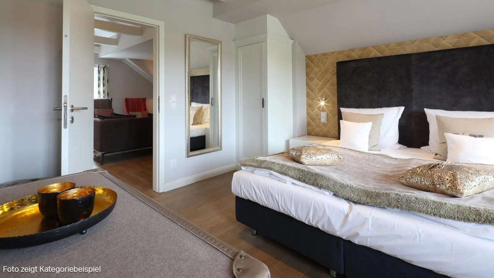 Living room, Bed in Hotel Hof Galerie