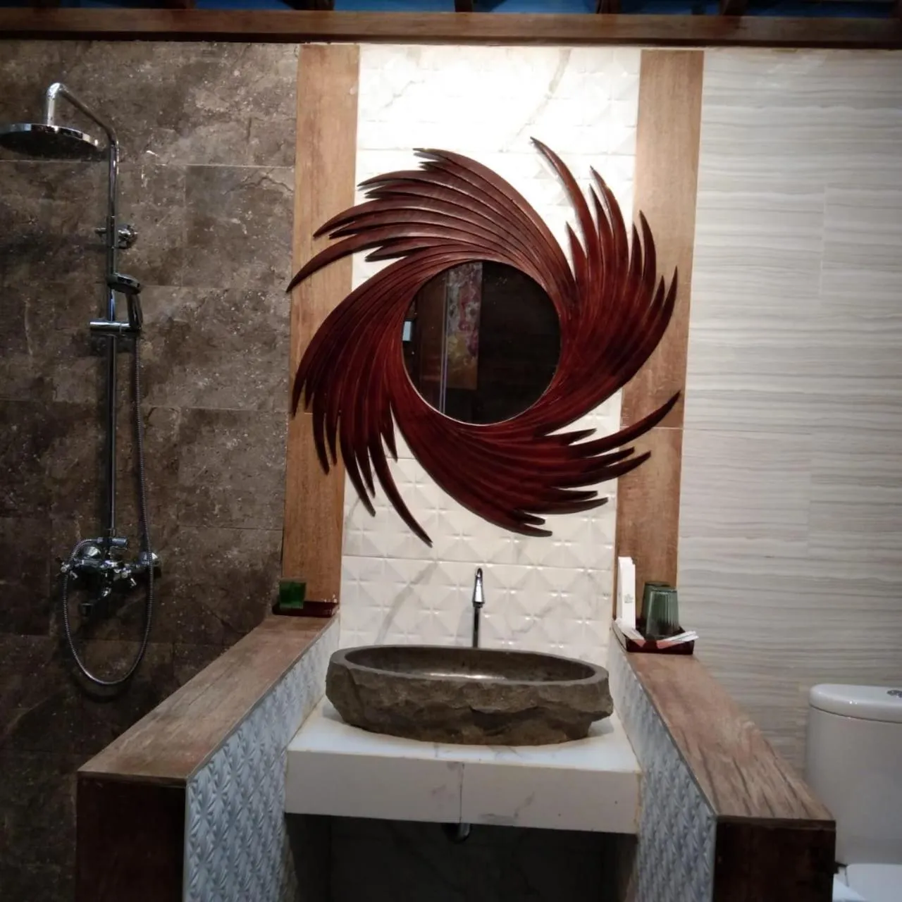 Bathroom in Avery Coconut Island Waterpark Beach Resort Carita