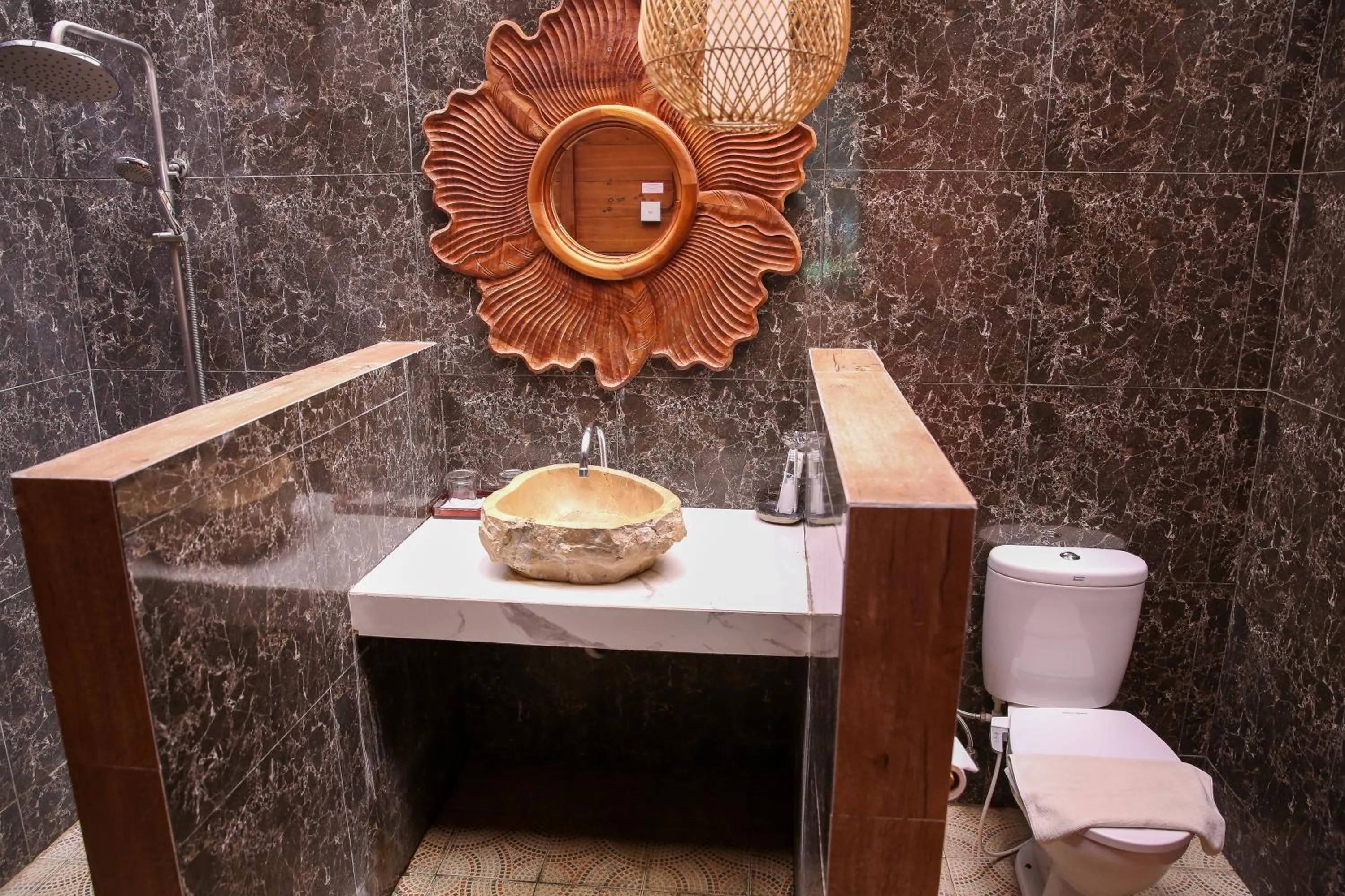 Bathroom in Avery Coconut Island Waterpark Beach Resort Carita