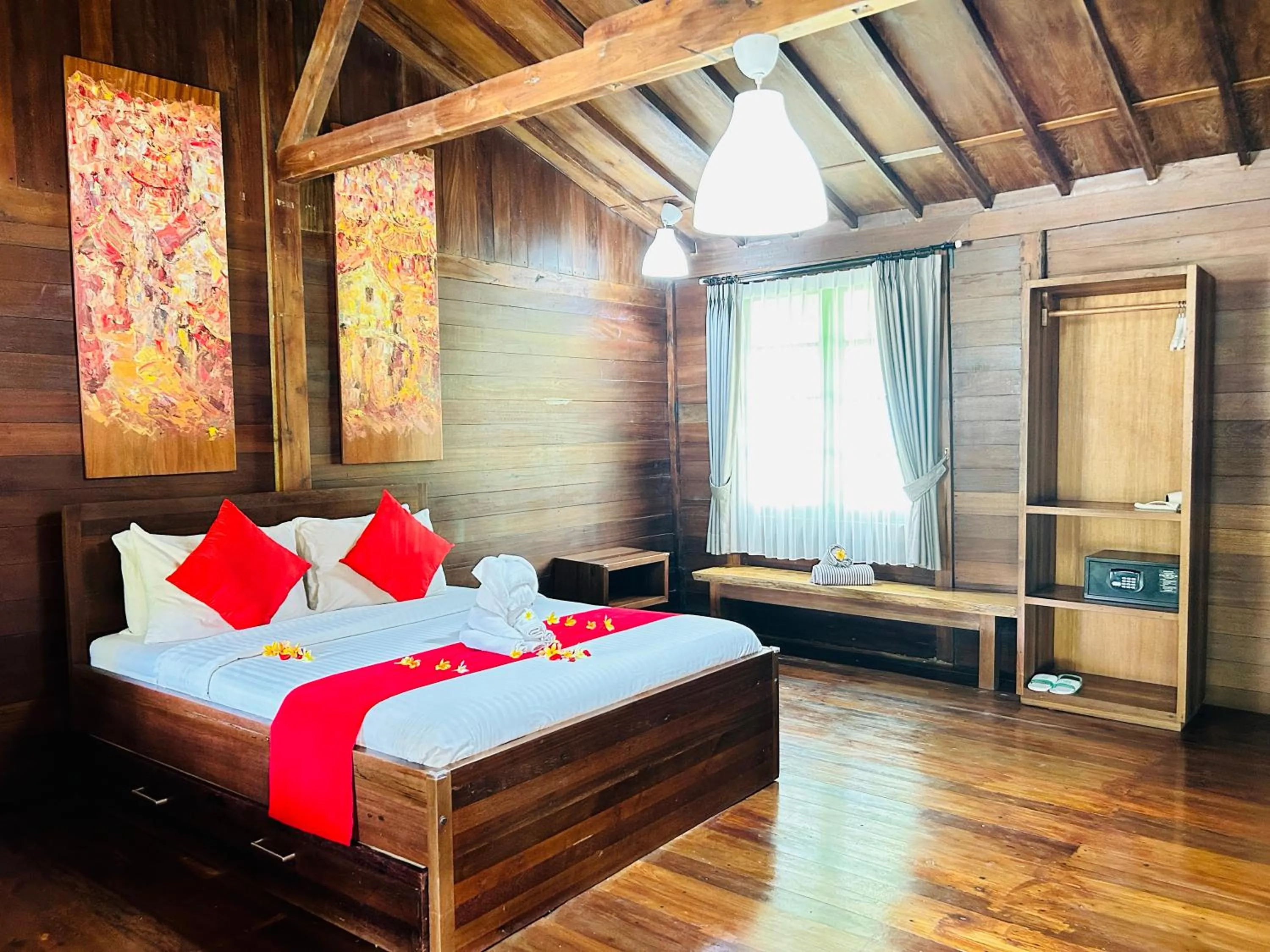 Bedroom, Bed in Avery Coconut Island Waterpark Beach Resort Carita